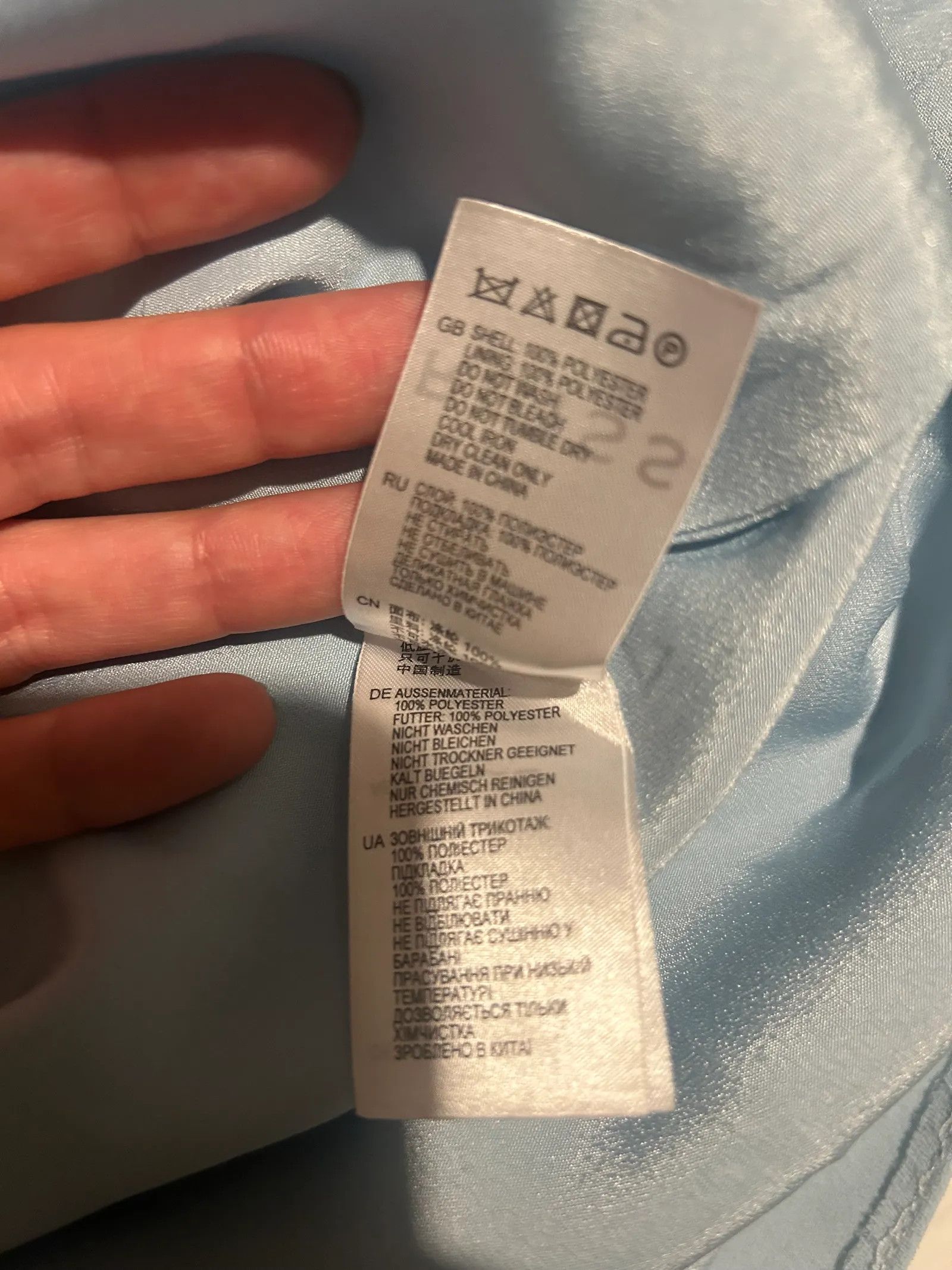 Reiss Reiss Reiss Balm light pastel blue Bardot off shoulder Dress Size M / US 6-8 / IT 42-44 - 4 Thumbnail