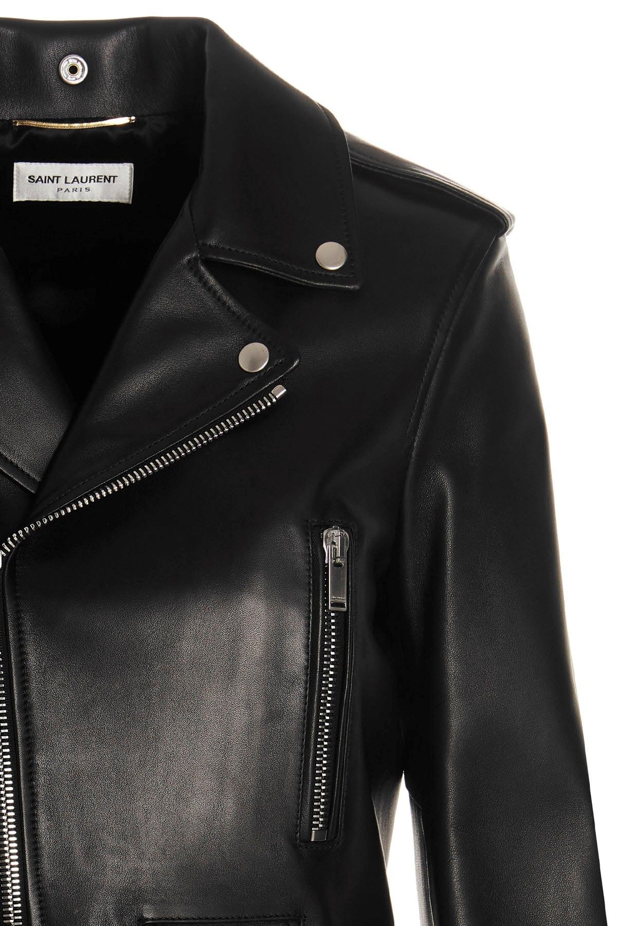 Saint Laurent Paris 'Motorcycle' biker jacket Size XS / US 0-2 / IT 36-38 - 4 Thumbnail