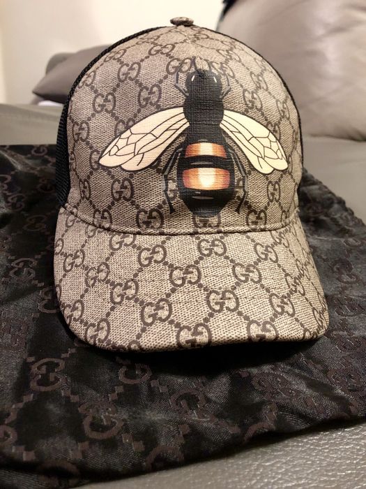 Bee print gg supreme baseball outlet hat