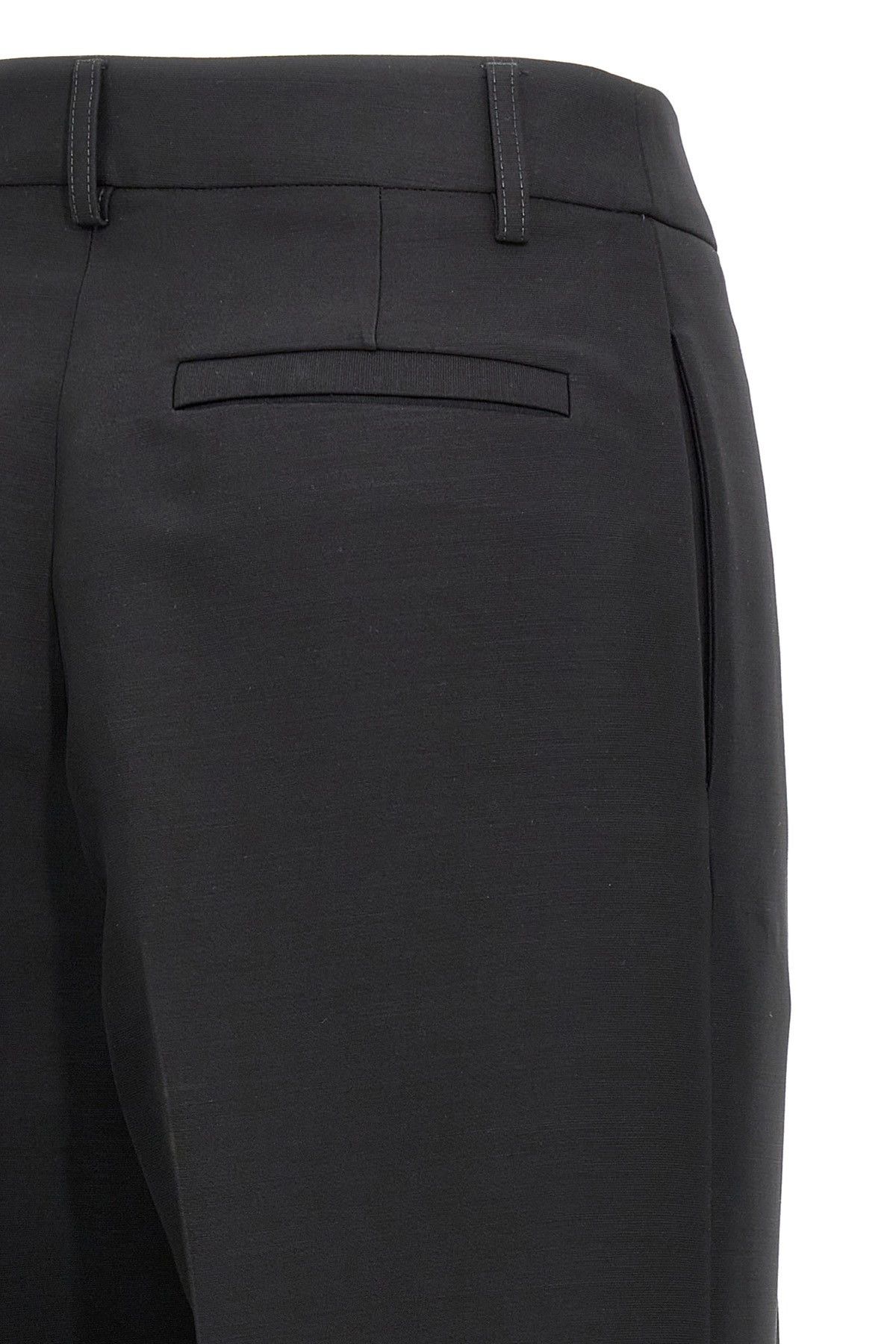 Salvatore Ferragamo Stretched pleated trousers Size 30" / US 8 / IT 44 - 4 Thumbnail