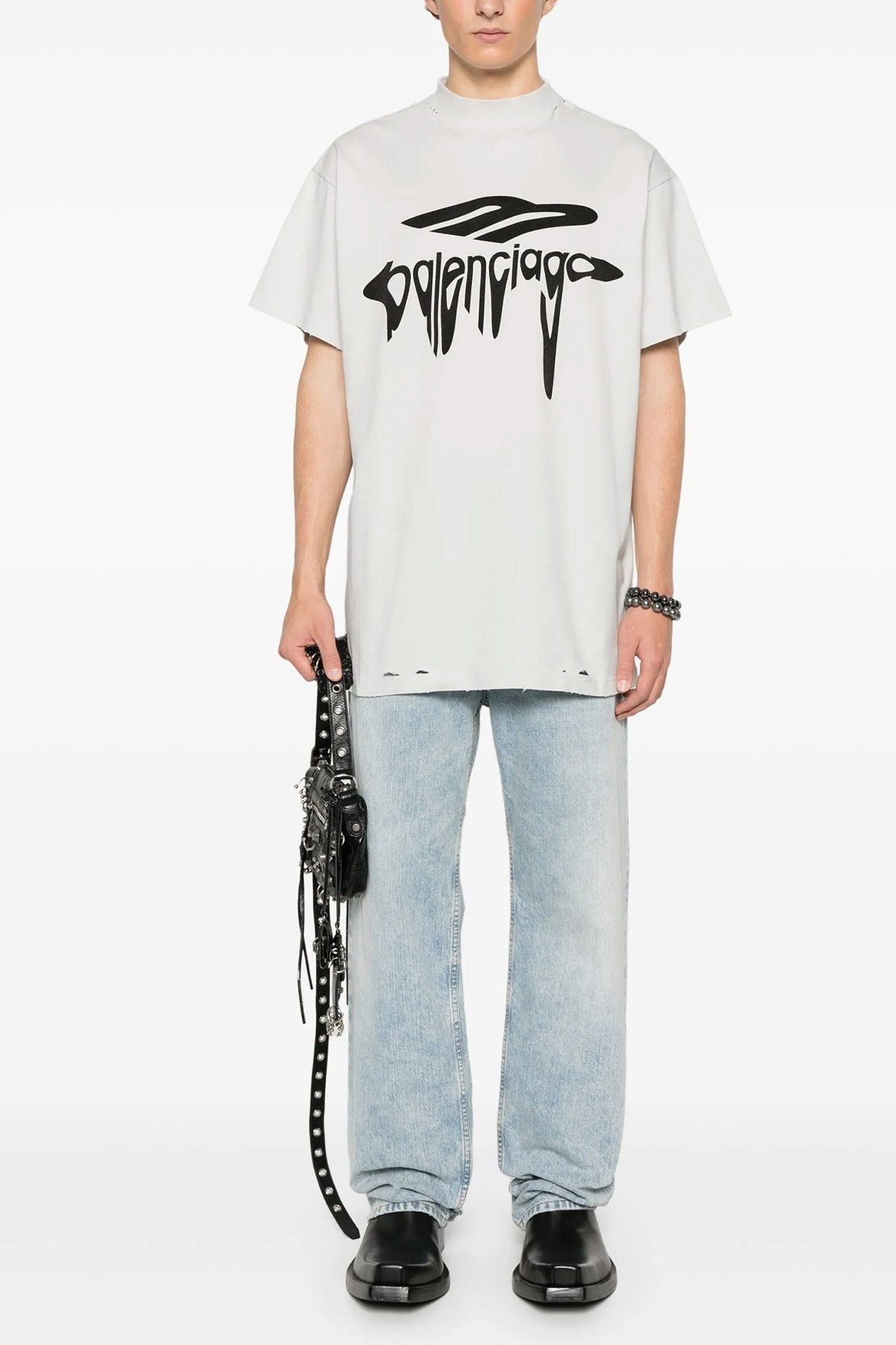 Balenciaga '3B Liquefied' T-shirt Size M / US 6-8 / IT 42-44 - 2 Thumbnail