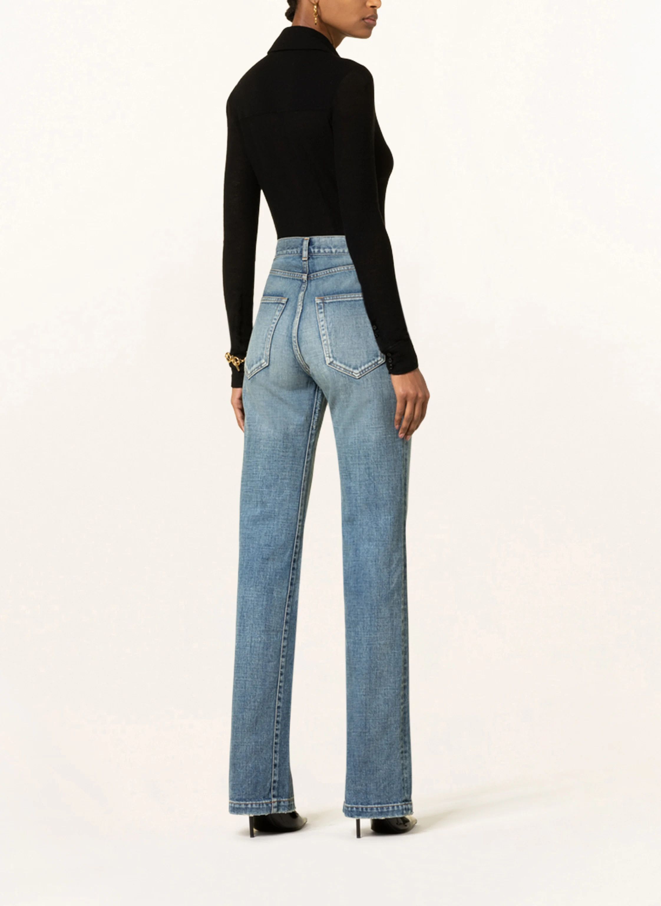 Saint Laurent Paris $1K VALUE jane in 70s serge blue denim jeans Size 27" / US 4 / IT 40 - 3 Thumbnail