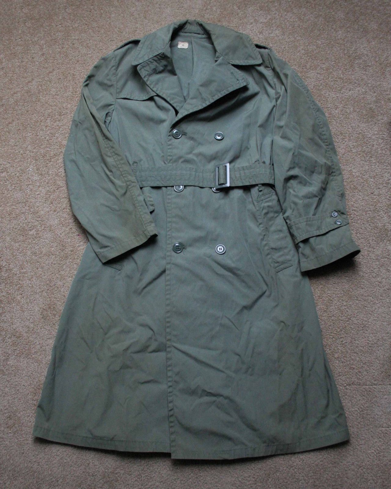 Vintage 1971 Vietnam War US Military Double Breasted Trench Coat | Grailed