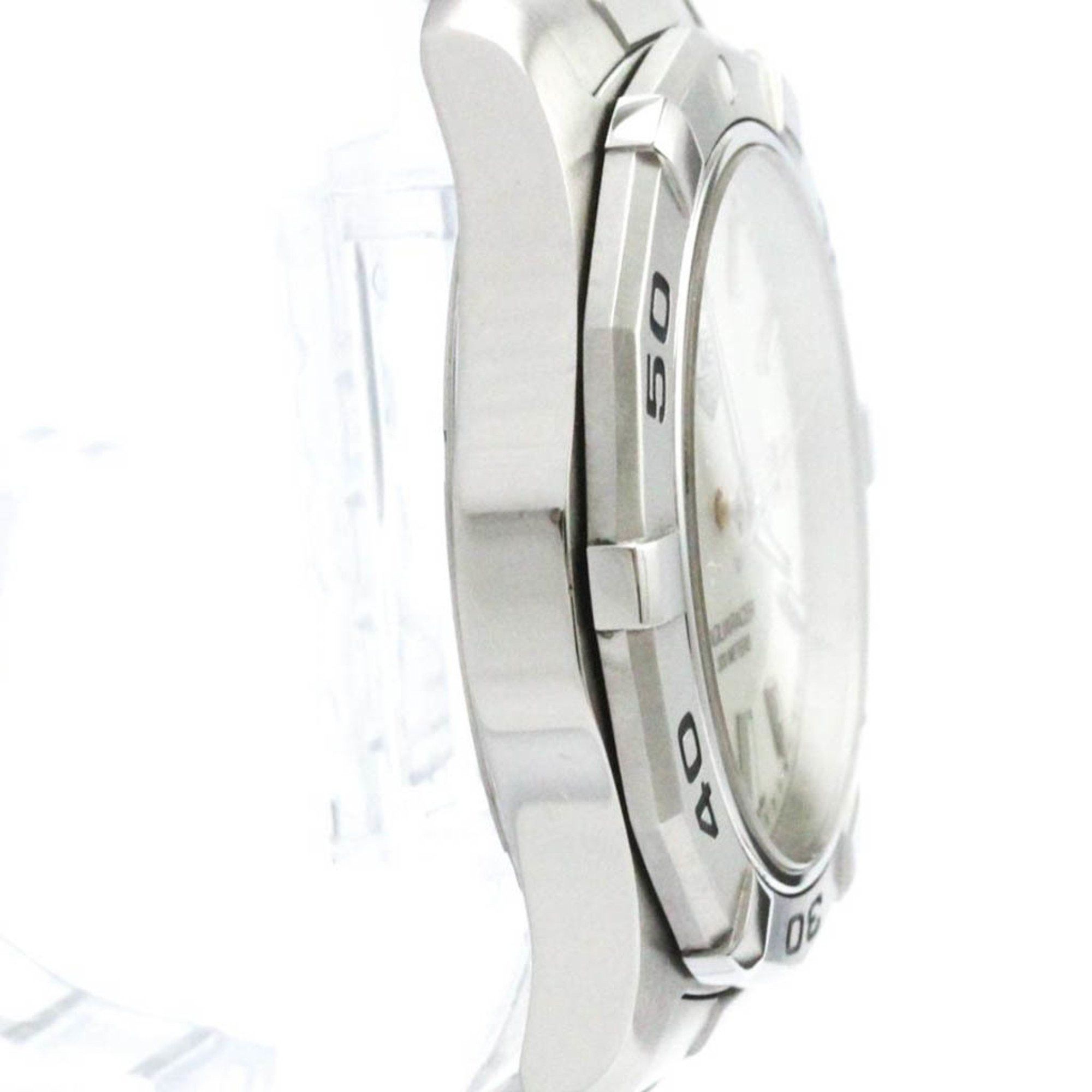 Polished TAG HEUER Aquaracer Stainless Steel Quartz Mens Watch WAP1111 BF578724