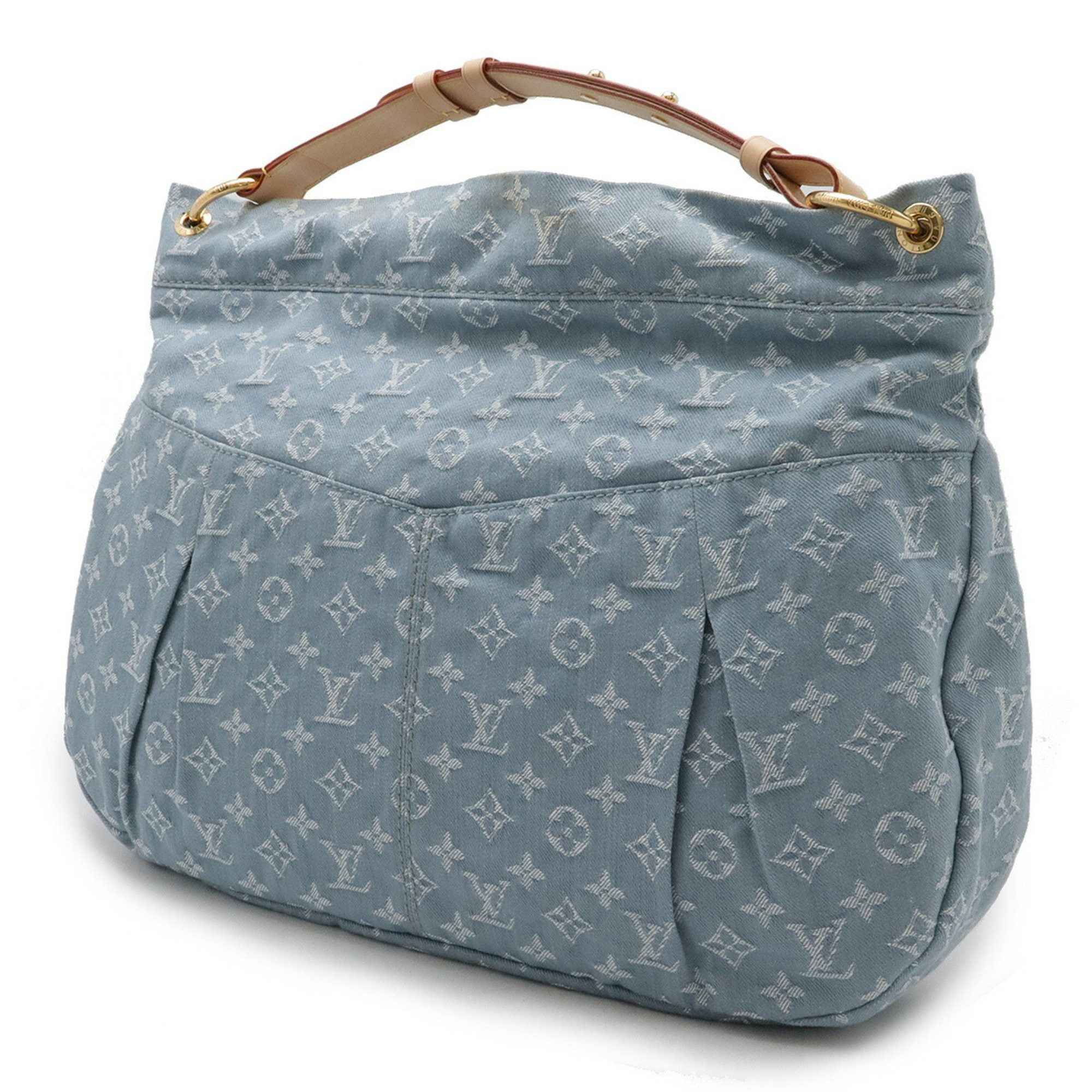 Louis Vuitton Louis Vuitton Monogram Denim Daily GM Shoulder Bag Bleu Clair Blue M40492 Size ONE SIZE - 3 Thumbnail