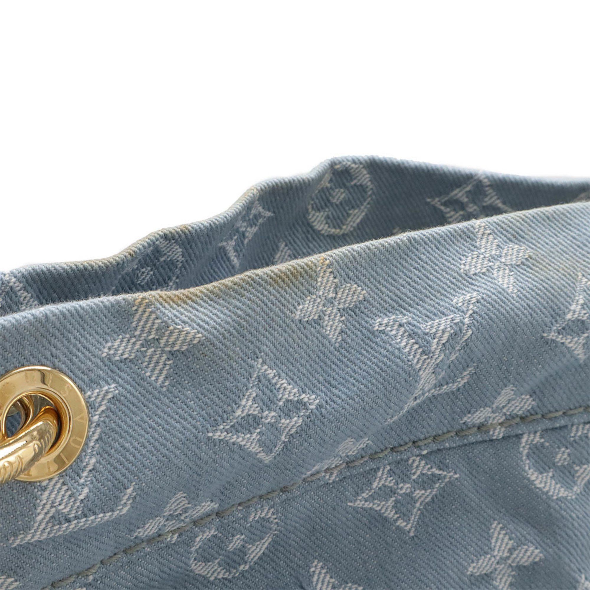 Louis Vuitton Louis Vuitton Monogram Denim Daily GM Shoulder Bag Bleu Clair Blue M40492 Size ONE SIZE - 5 Thumbnail