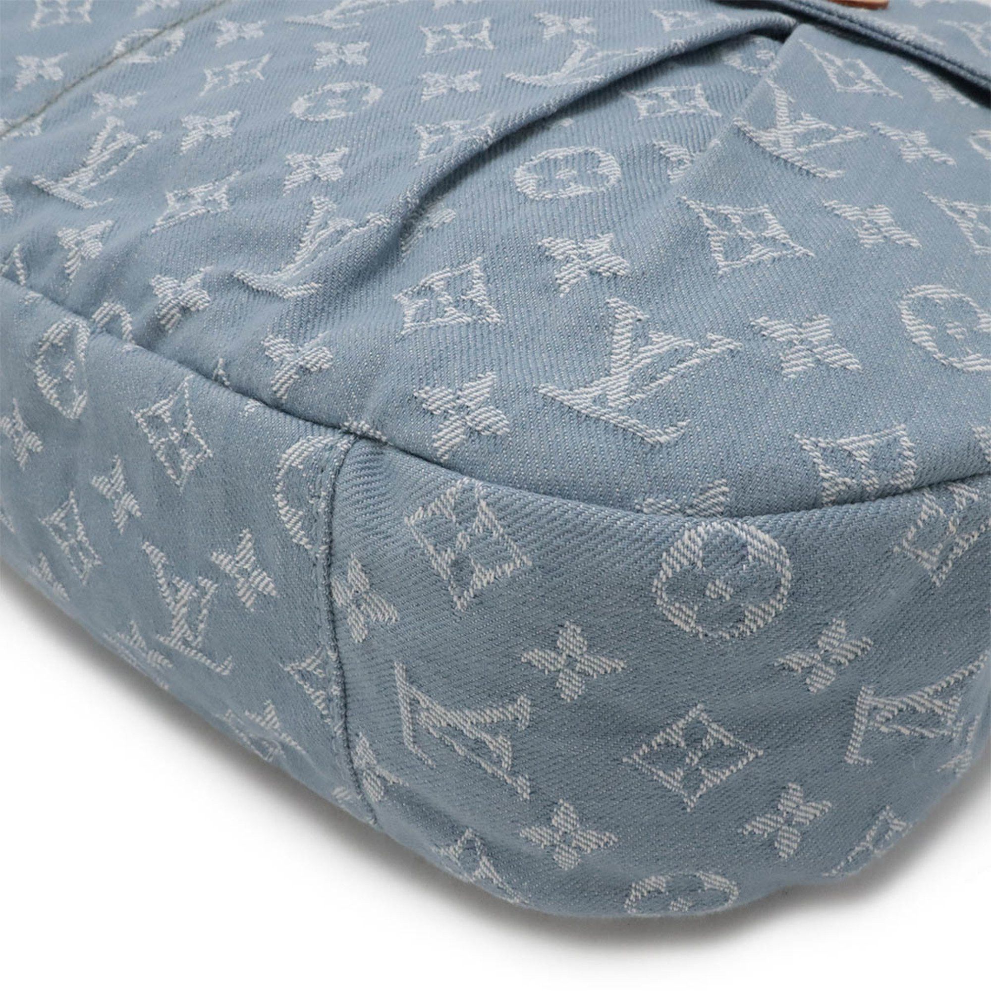 Louis Vuitton Louis Vuitton Monogram Denim Daily GM Shoulder Bag Bleu Clair Blue M40492 Size ONE SIZE - 4 Thumbnail