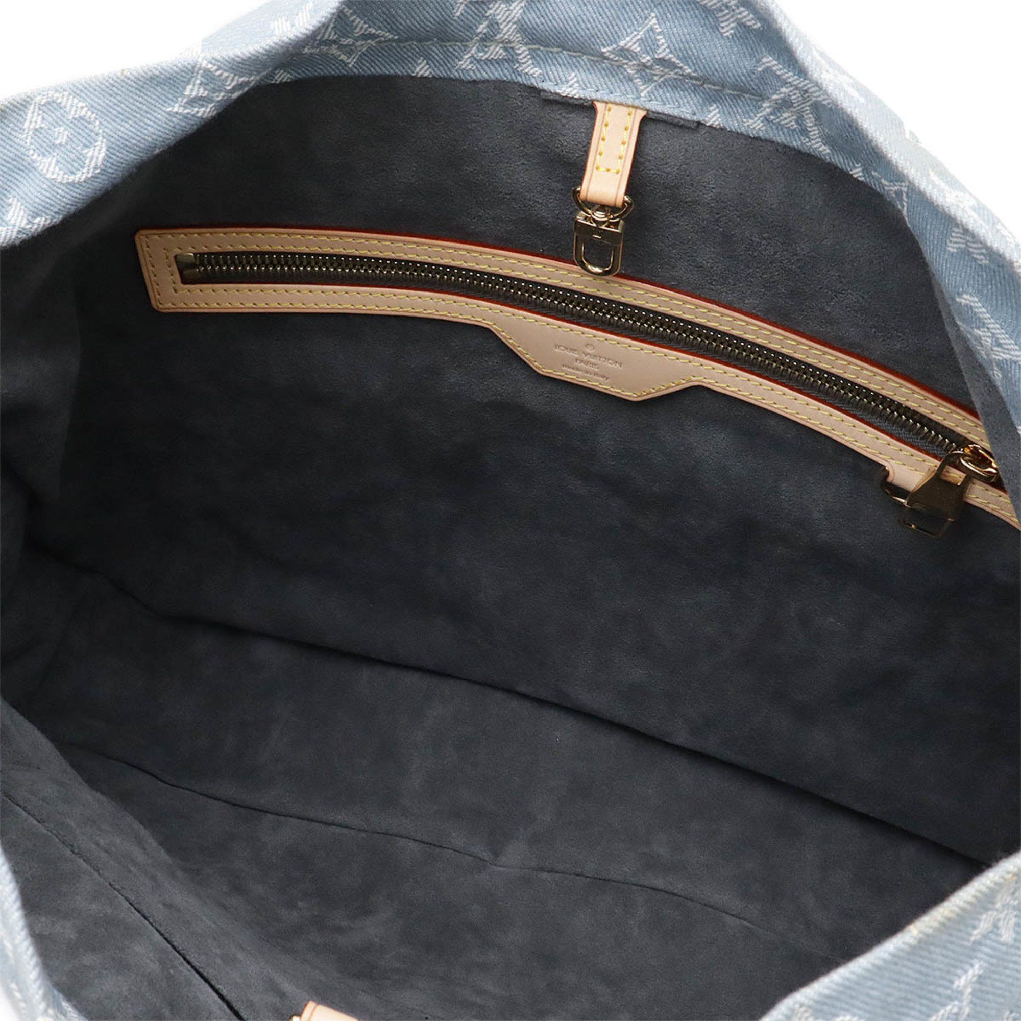 Louis Vuitton Louis Vuitton Monogram Denim Daily GM Shoulder Bag Bleu Clair Blue M40492 Size ONE SIZE - 7 Thumbnail