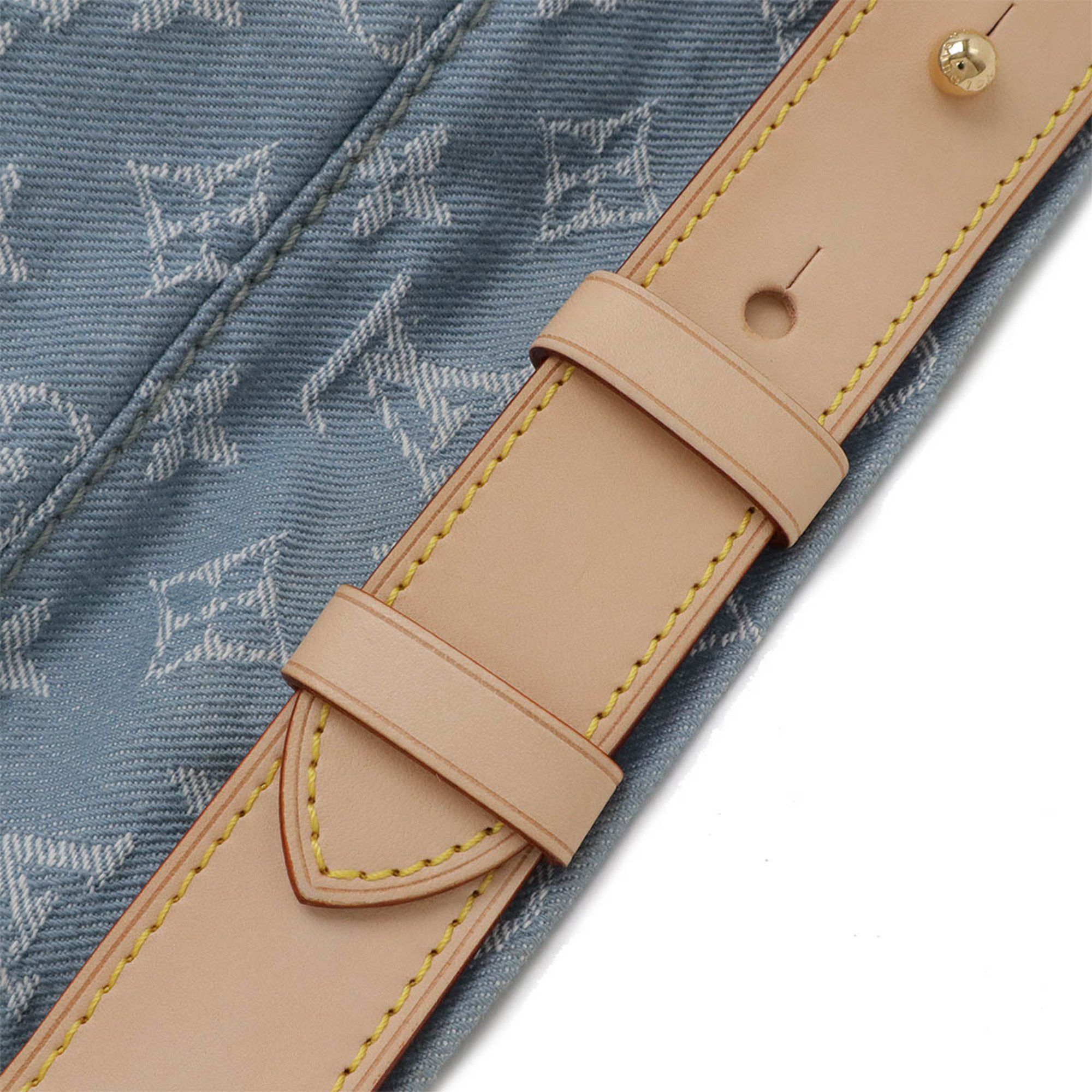 Louis Vuitton Louis Vuitton Monogram Denim Daily GM Shoulder Bag Bleu Clair Blue M40492 Size ONE SIZE - 6 Thumbnail