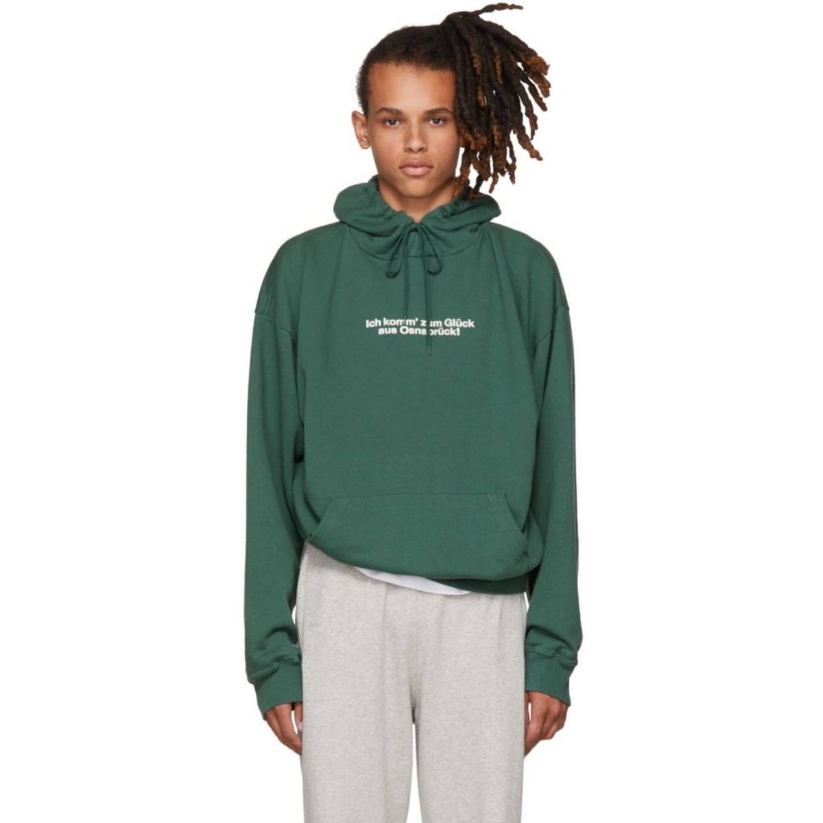 VETEMENTS 17AW Forest Green Hoodie 