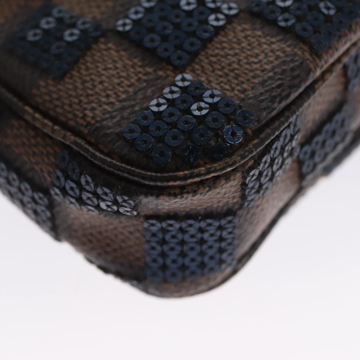 Louis Vuitton Mini Pochette Accessoires Brown Canvas Clutch Bag Size ONE SIZE - 9 Thumbnail