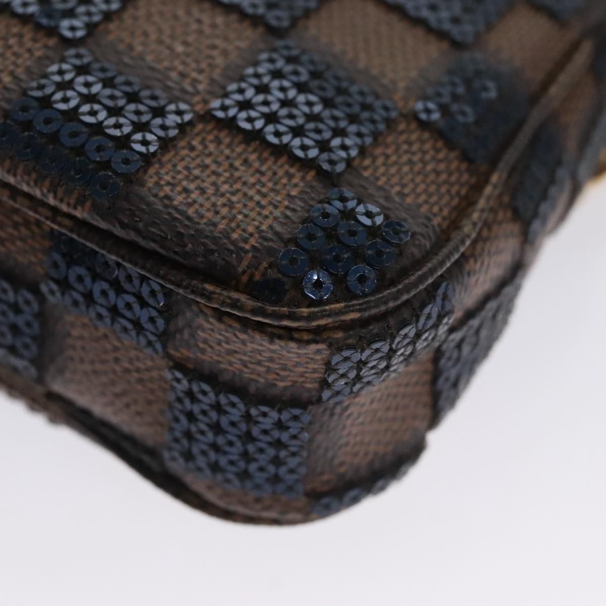 Louis Vuitton Mini Pochette Accessoires Brown Canvas Clutch Bag Size ONE SIZE - 7 Thumbnail