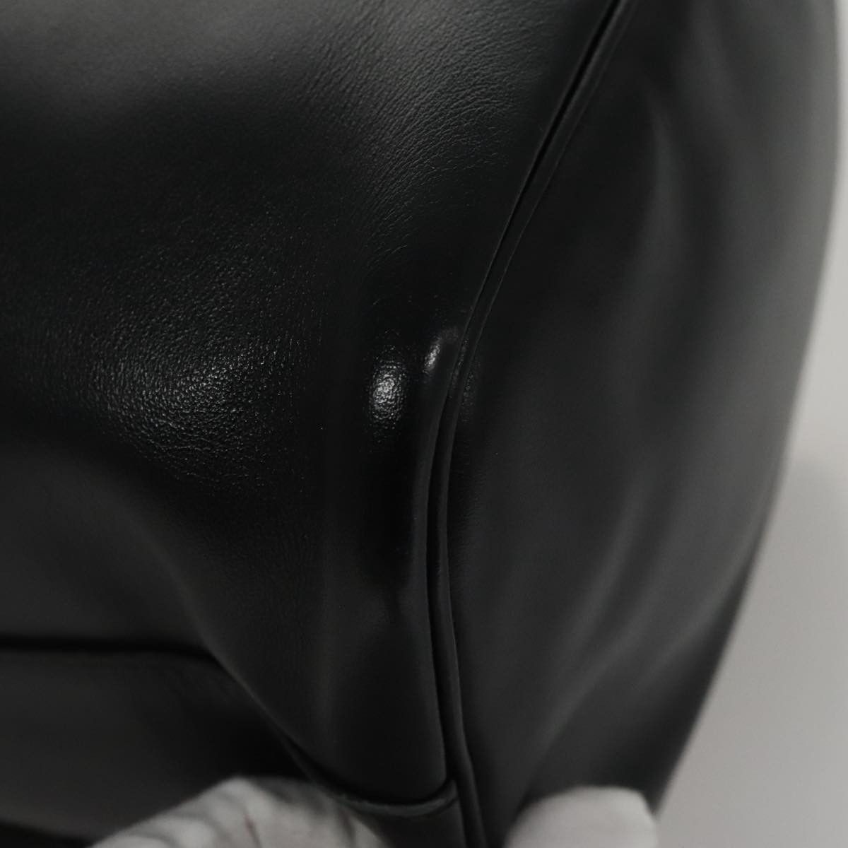 Prada Black Leather Handbag (Pre-Owned) Size ONE SIZE - 9 Thumbnail