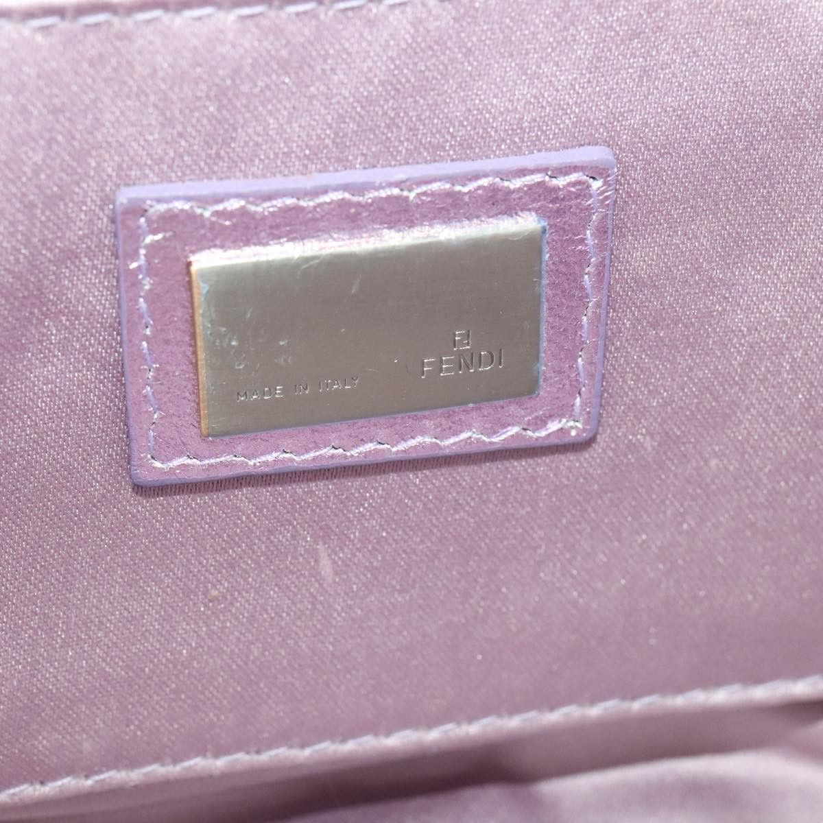 Fendi Zucchino Gold Canvas Shoulder Bag (Pre-Owned) Size ONE SIZE - 13 Thumbnail