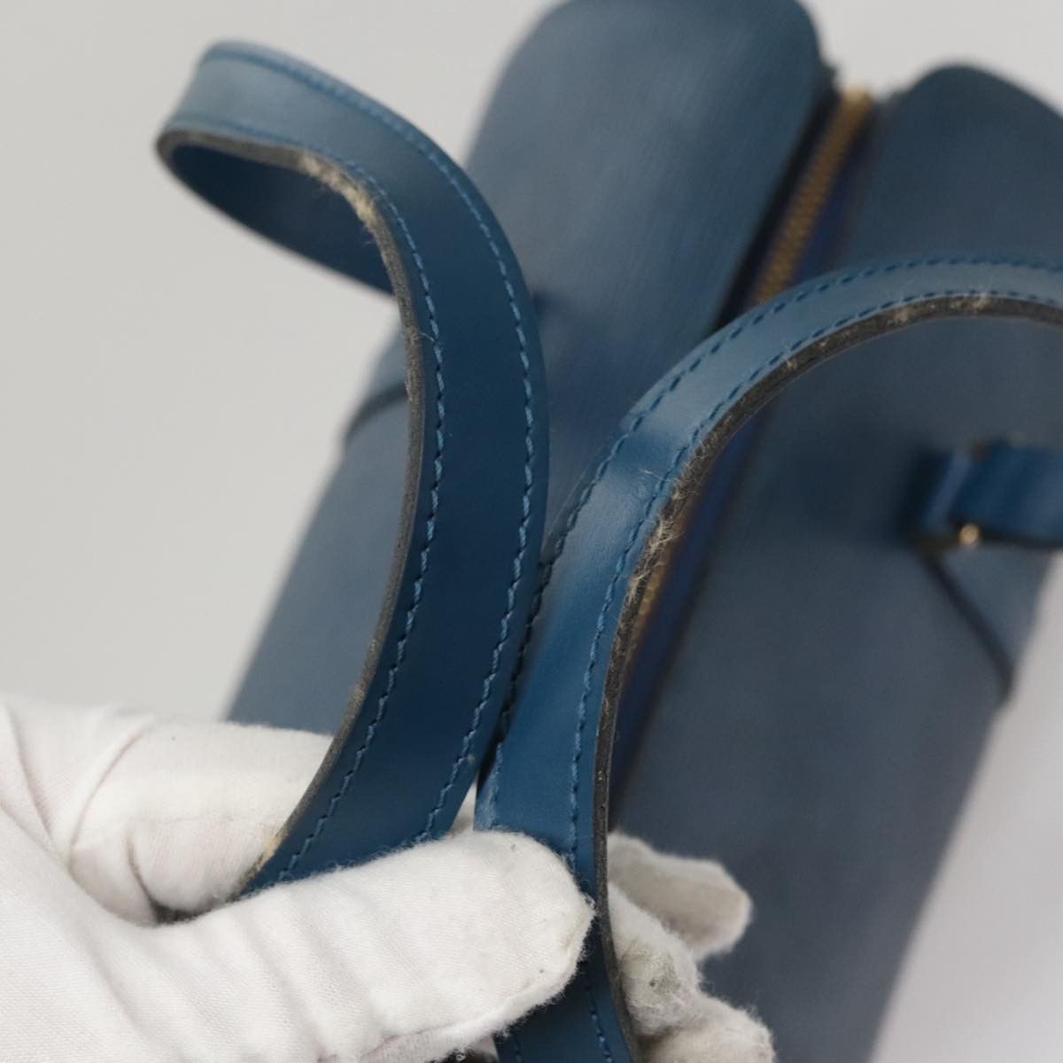 Louis Vuitton Soufflot Blue Leather Handbag (Pre-Owned) Size ONE SIZE - 5 Thumbnail