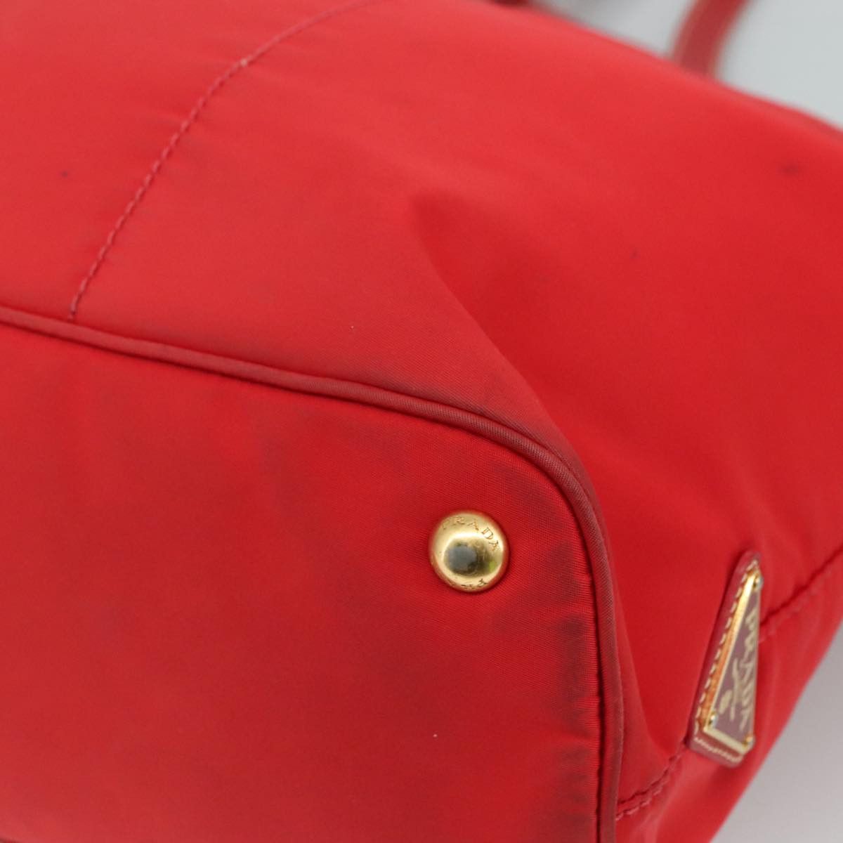 Prada Red Synthetic Tote Bag (Pre-Owned) Size ONE SIZE - 9 Thumbnail