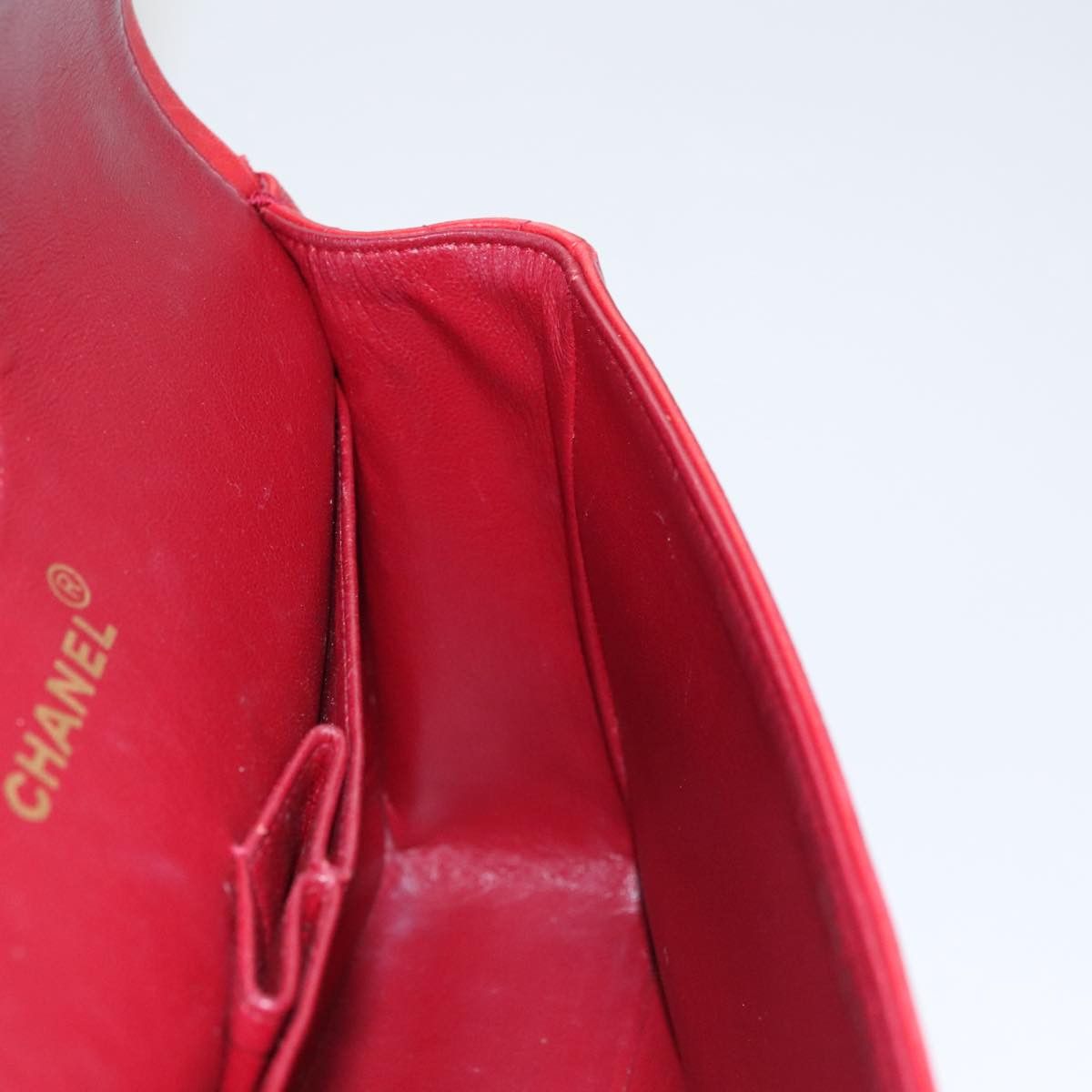 Chanel Timeless Red Leather Shoulder Bag (Pre-Owned) Size ONE SIZE - 9 Thumbnail