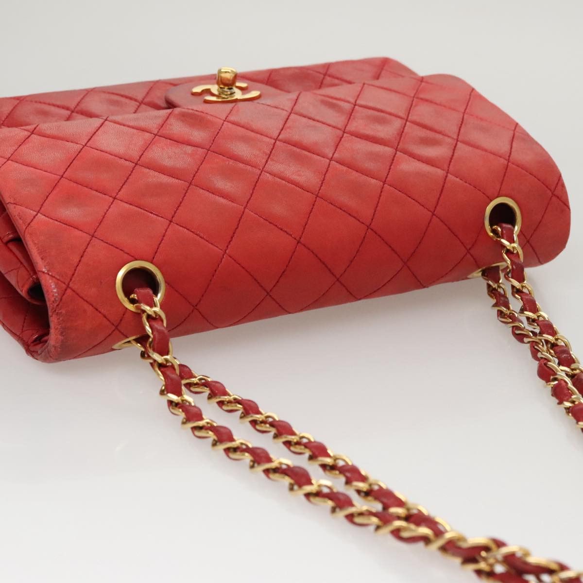Chanel Timeless Red Leather Shoulder Bag (Pre-Owned) Size ONE SIZE - 17 Thumbnail