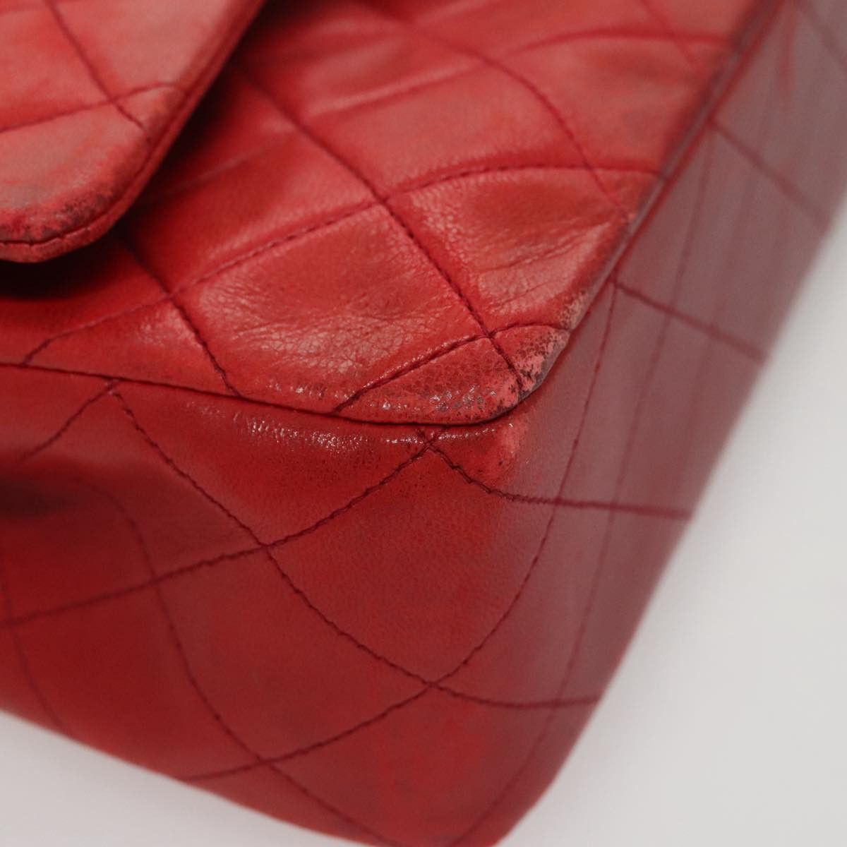 Chanel Timeless Red Leather Shoulder Bag (Pre-Owned) Size ONE SIZE - 7 Thumbnail