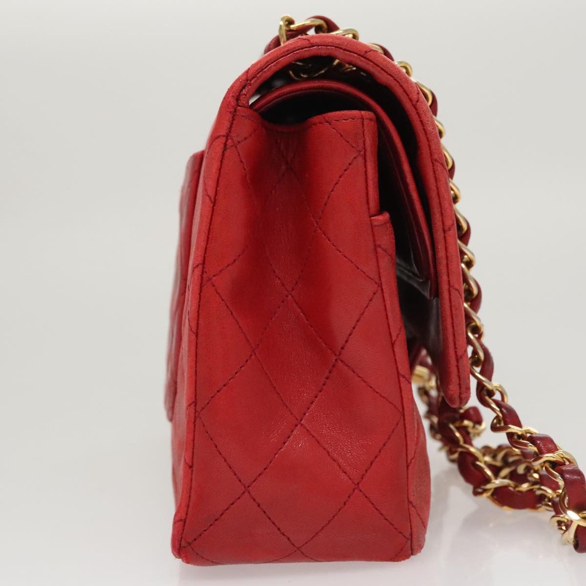 Chanel Timeless Red Leather Shoulder Bag (Pre-Owned) Size ONE SIZE - 4 Thumbnail