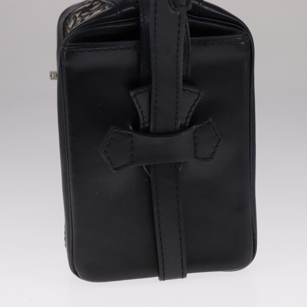 Dior Trotter Navy Canvas Shoulder Bag (Pre-Owned) Size ONE SIZE - 4 Thumbnail