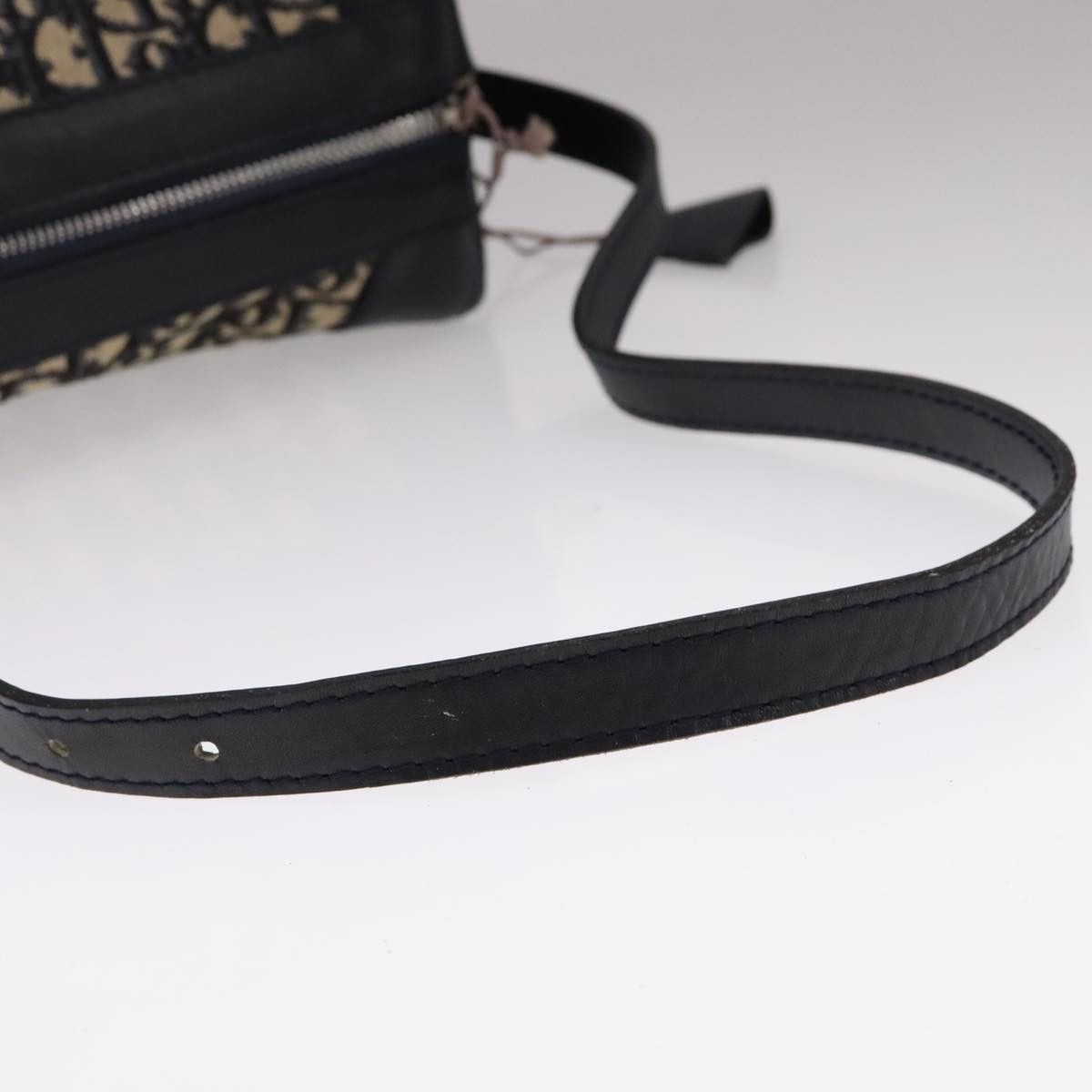 Dior Trotter Navy Canvas Shoulder Bag (Pre-Owned) Size ONE SIZE - 5 Thumbnail