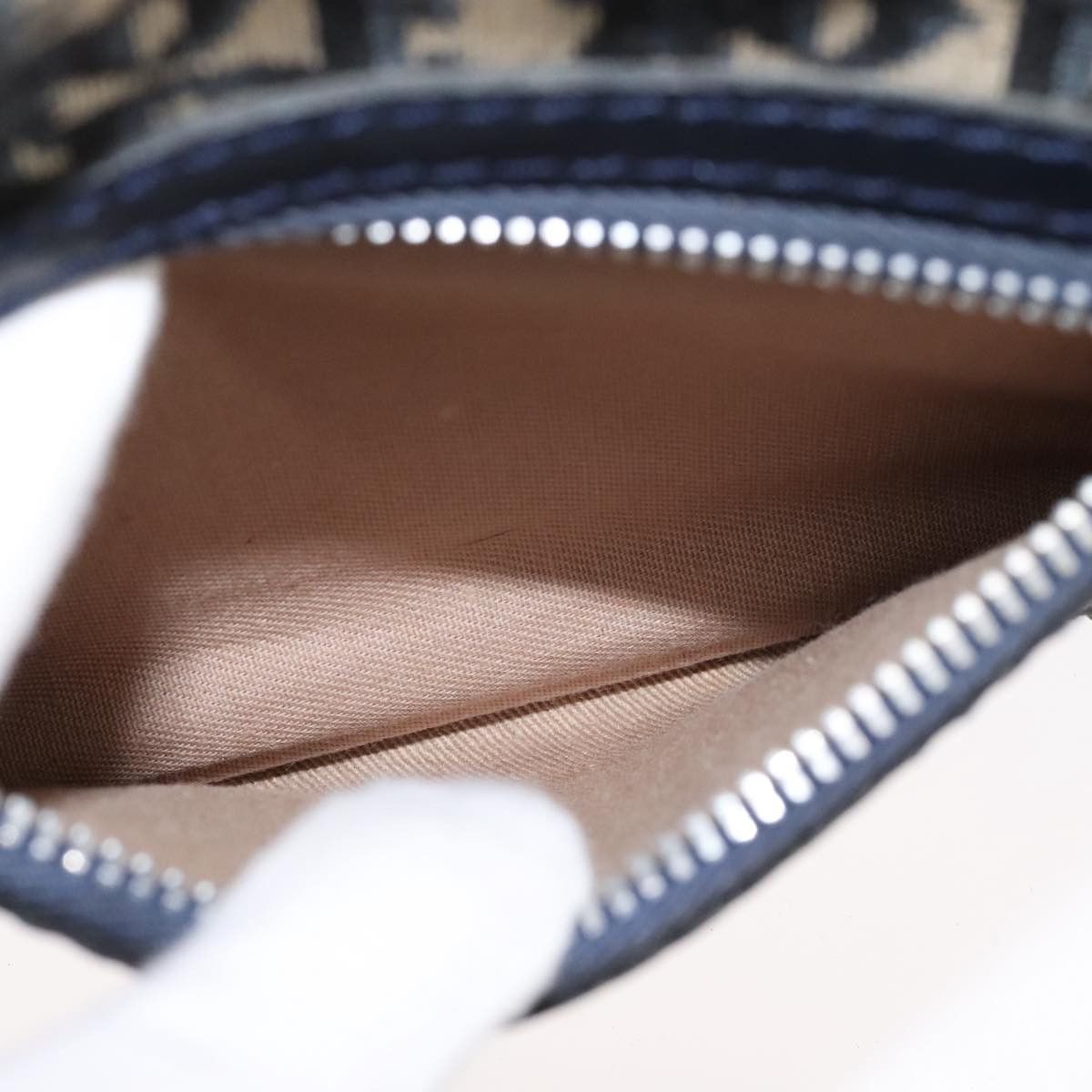 Dior Trotter Navy Canvas Shoulder Bag (Pre-Owned) Size ONE SIZE - 20 Thumbnail