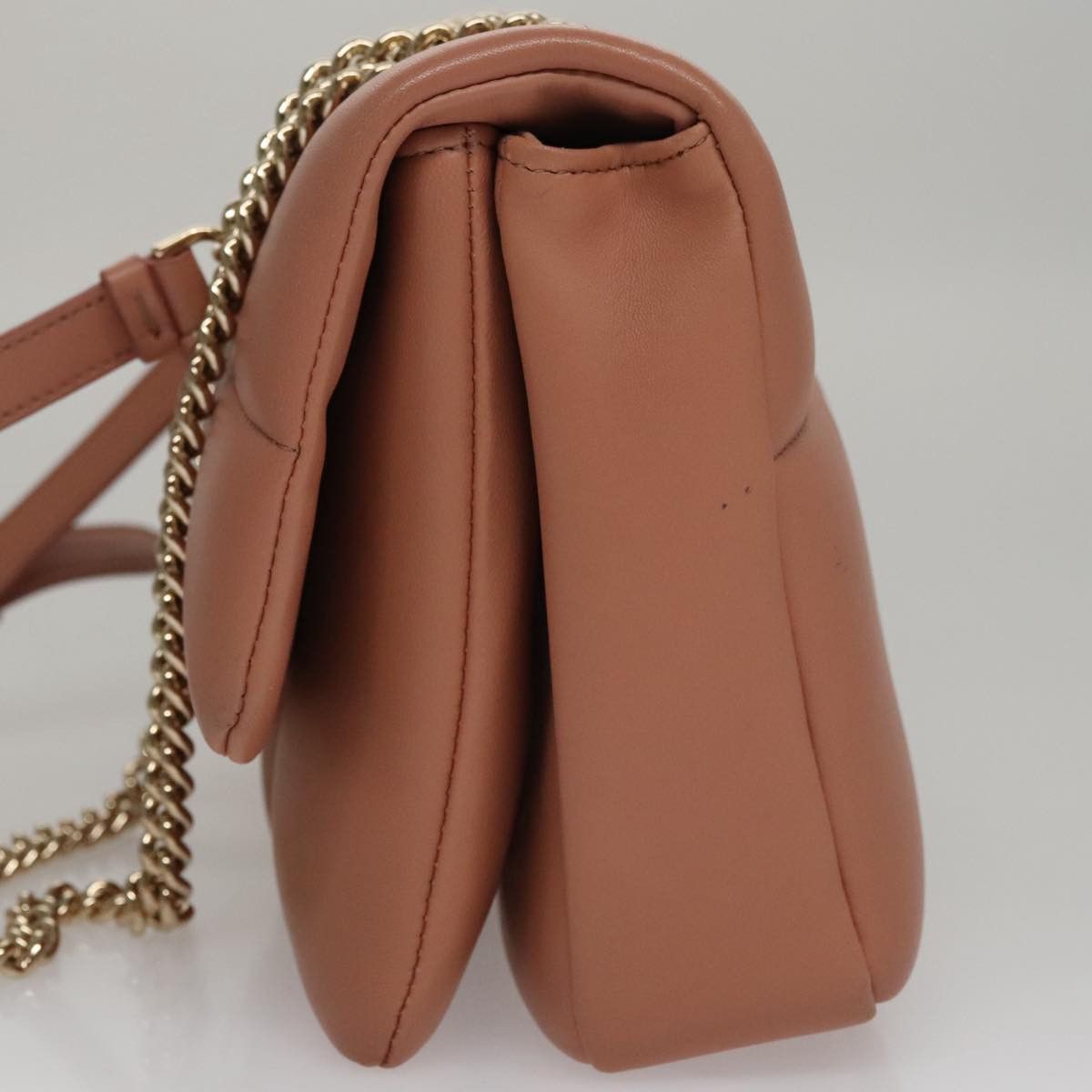 Salvatore Ferragamo Vara Brown Leather Shoulder Bag (Pre-Owned) Size ONE SIZE - 3 Thumbnail