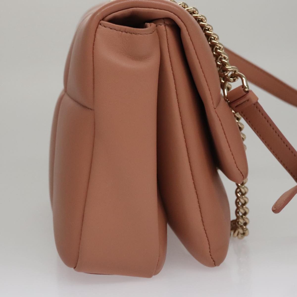 Salvatore Ferragamo Vara Brown Leather Shoulder Bag (Pre-Owned) Size ONE SIZE - 4 Thumbnail