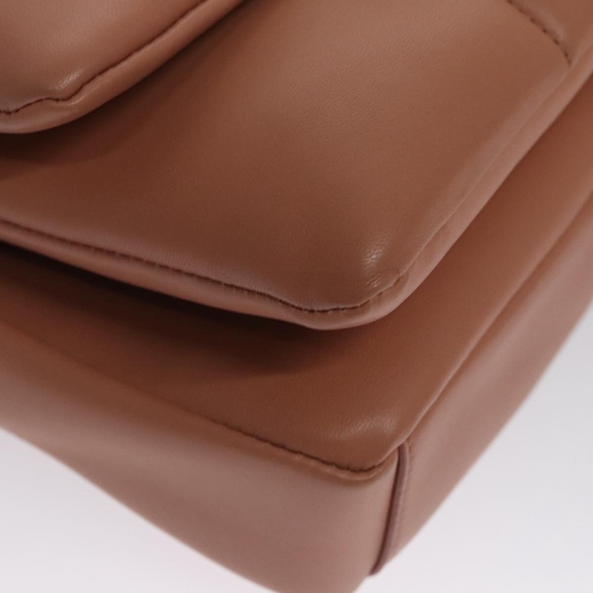 Salvatore Ferragamo Vara Brown Leather Shoulder Bag (Pre-Owned) Size ONE SIZE - 6 Thumbnail