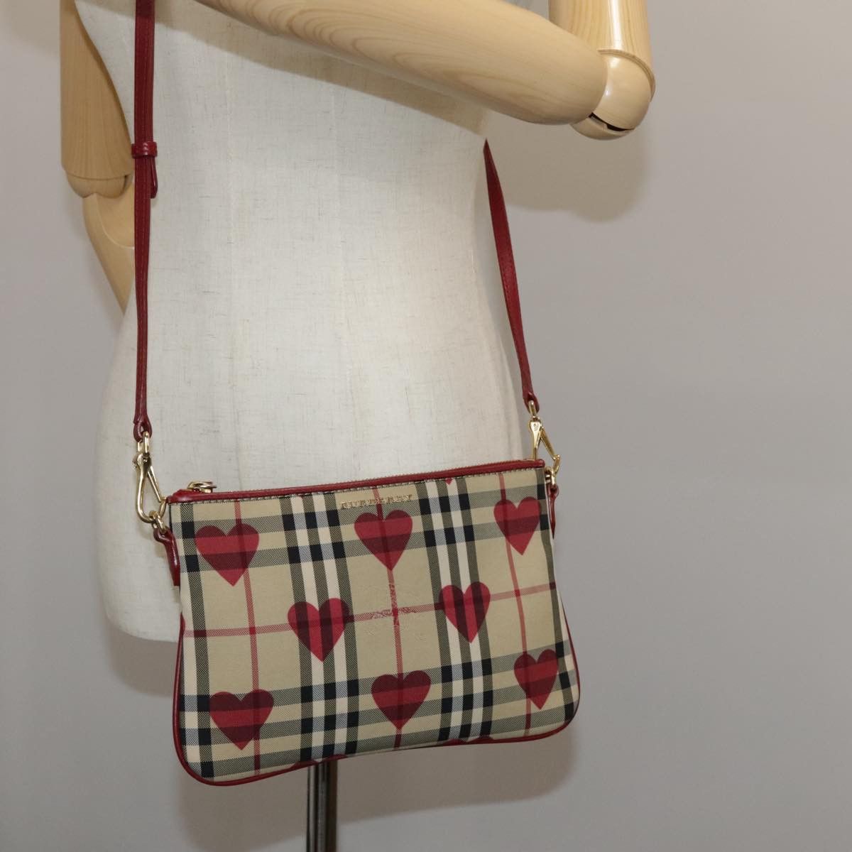 Burberry Nova Check Beige Canvas Clutch Bag (Pre-Owned) Size ONE SIZE - 12 Thumbnail