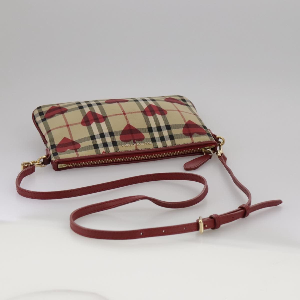 Burberry Nova Check Beige Canvas Clutch Bag (Pre-Owned) Size ONE SIZE - 5 Thumbnail