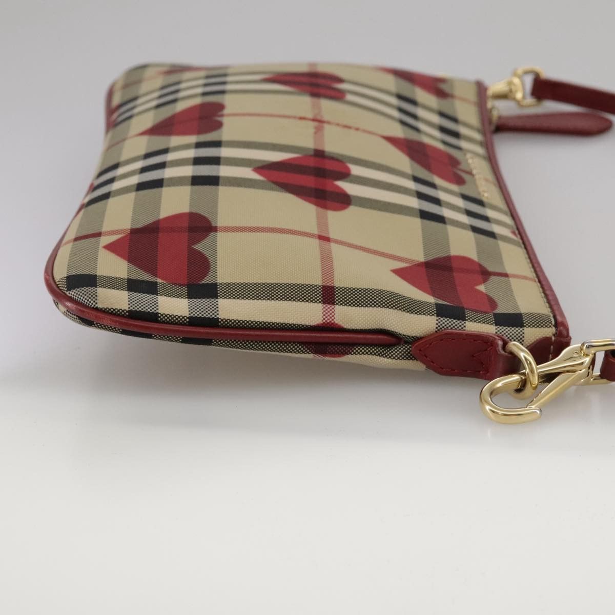 Burberry Nova Check Beige Canvas Clutch Bag (Pre-Owned) Size ONE SIZE - 4 Thumbnail