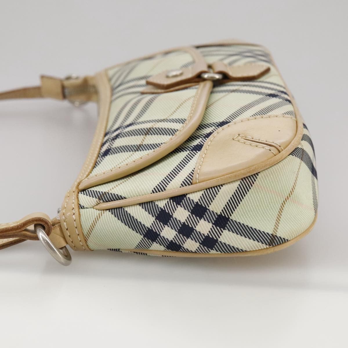 Burberry Nova Check Beige Canvas Shoulder Bag (Pre-Owned) Size ONE SIZE - 3 Thumbnail