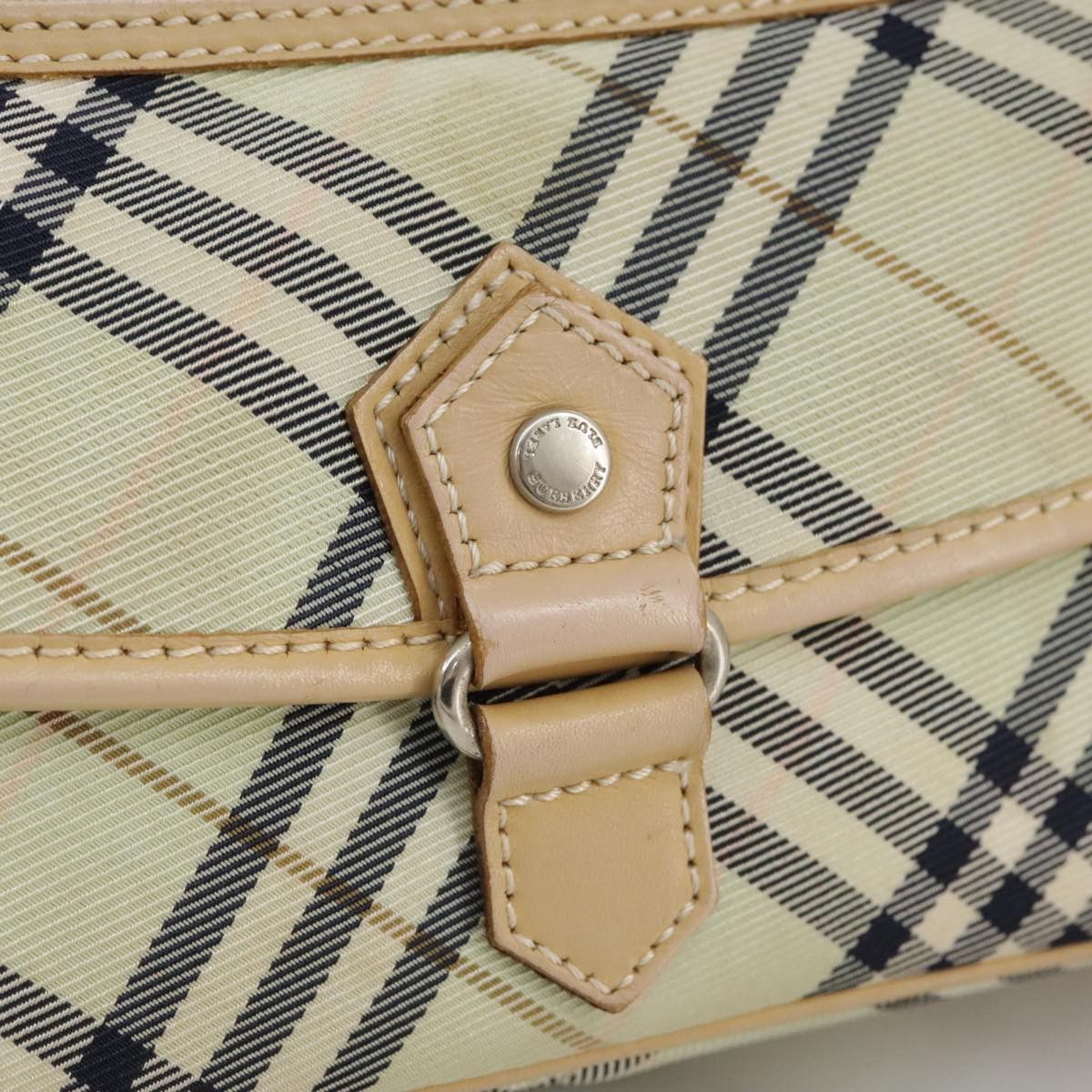 Burberry Nova Check Beige Canvas Shoulder Bag (Pre-Owned) Size ONE SIZE - 13 Thumbnail