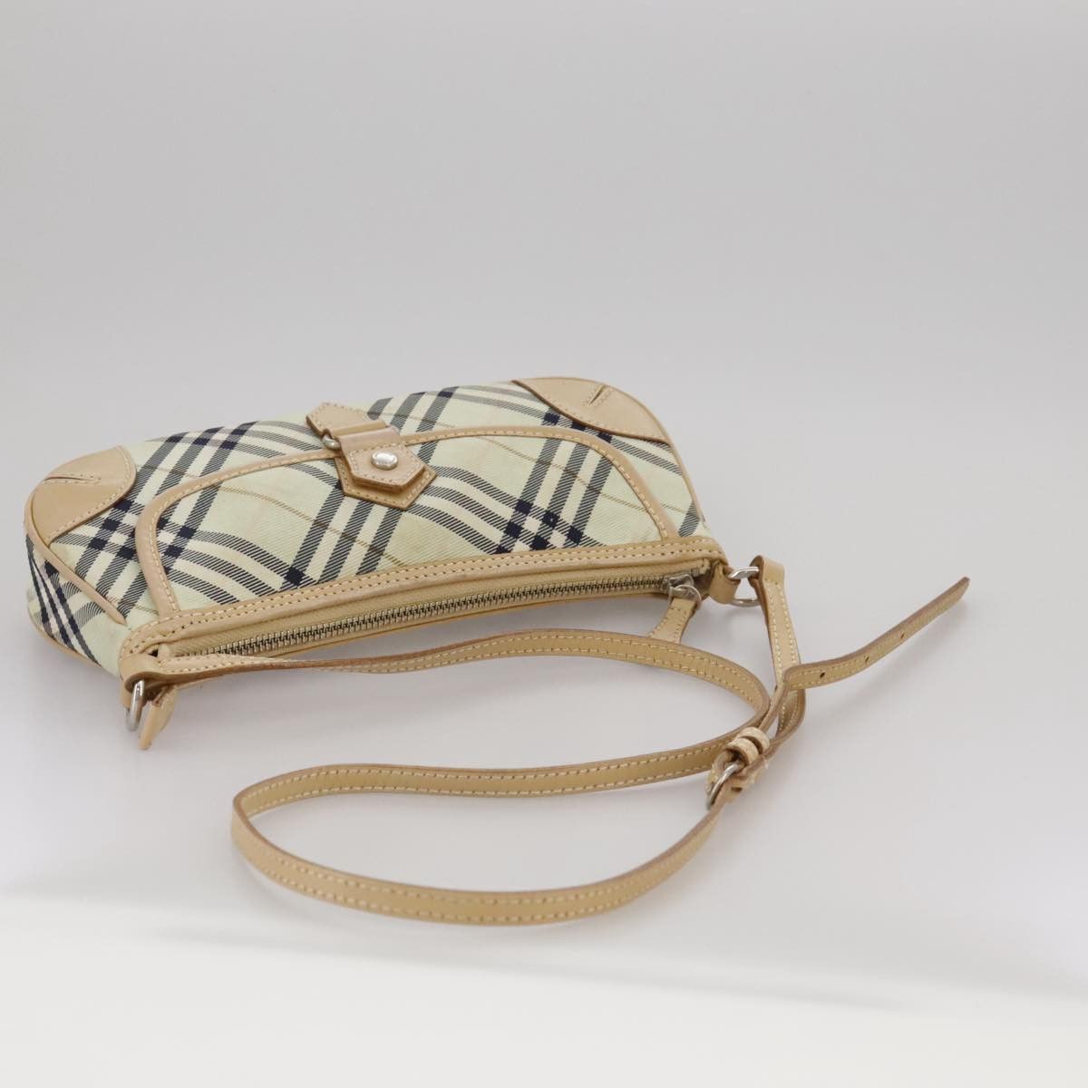 Burberry Nova Check Beige Canvas Shoulder Bag (Pre-Owned) Size ONE SIZE - 5 Thumbnail