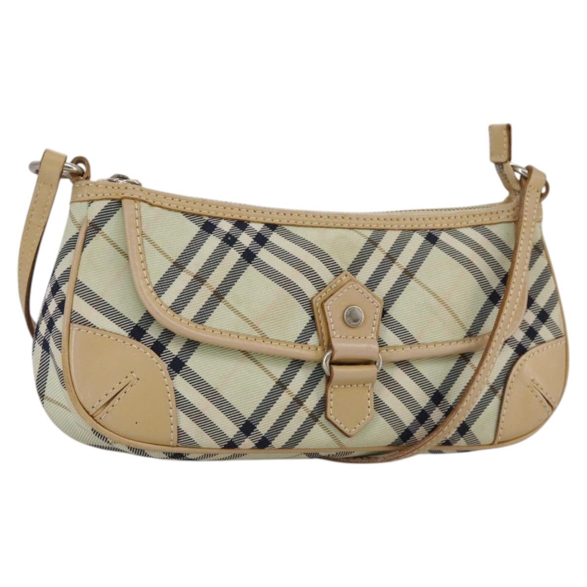 Burberry Nova Check Beige Canvas Shoulder Bag (Pre-Owned) Size ONE SIZE - 14 Thumbnail