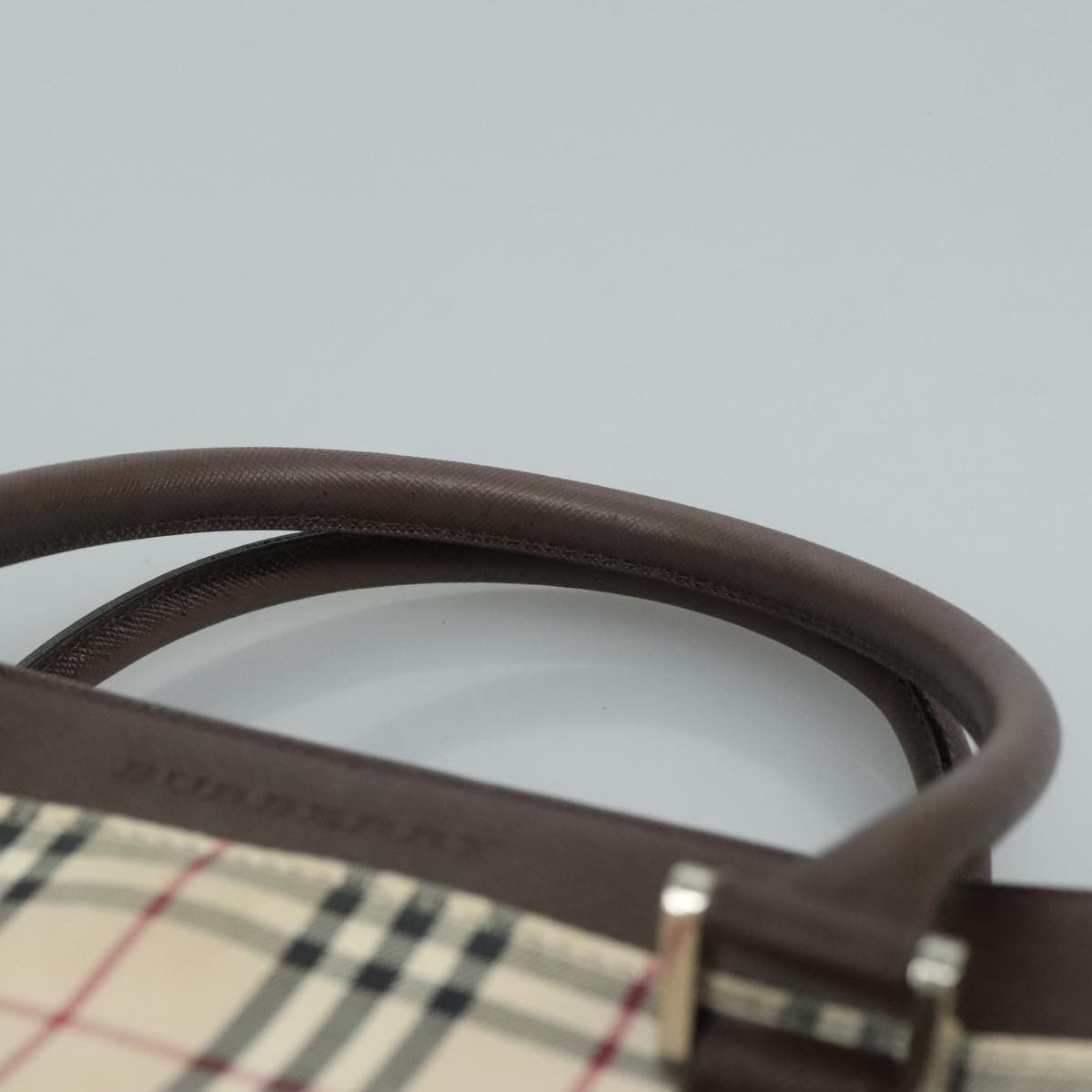 Burberry Nova Check Beige Canvas Tote Bag (Pre-Owned) Size ONE SIZE - 16 Thumbnail