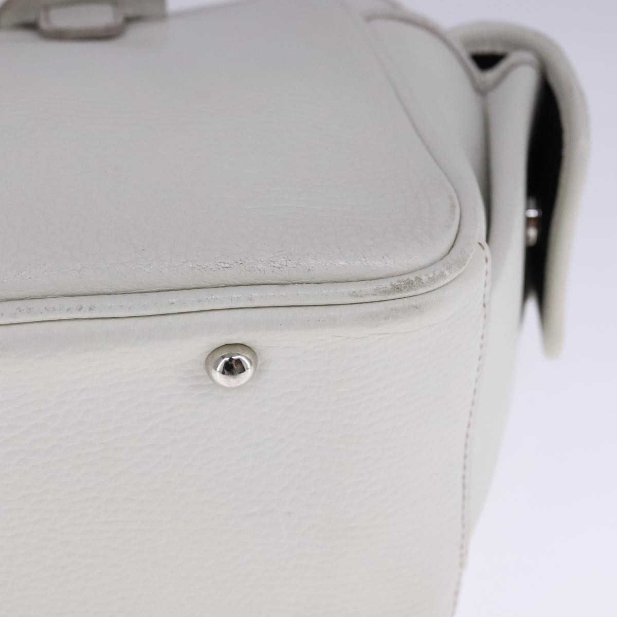 Burberry White Leather Handbag (Pre-Owned) Size ONE SIZE - 19 Thumbnail