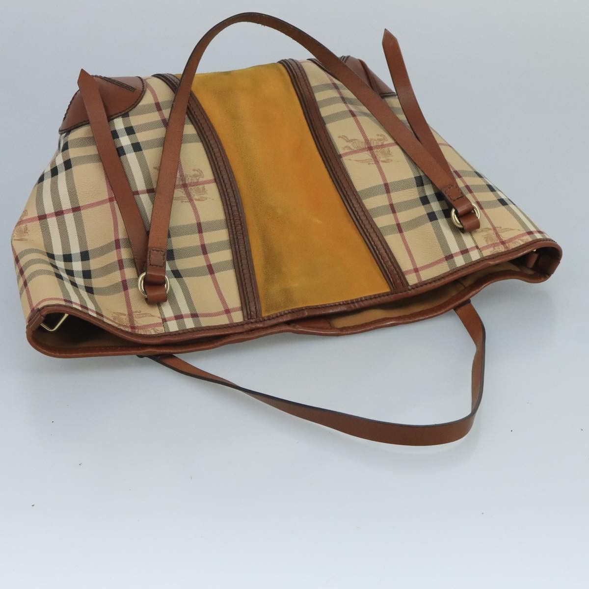 Burberry Nova Check Beige Canvas Shoulder Bag (Pre-Owned) Size ONE SIZE - 14 Thumbnail