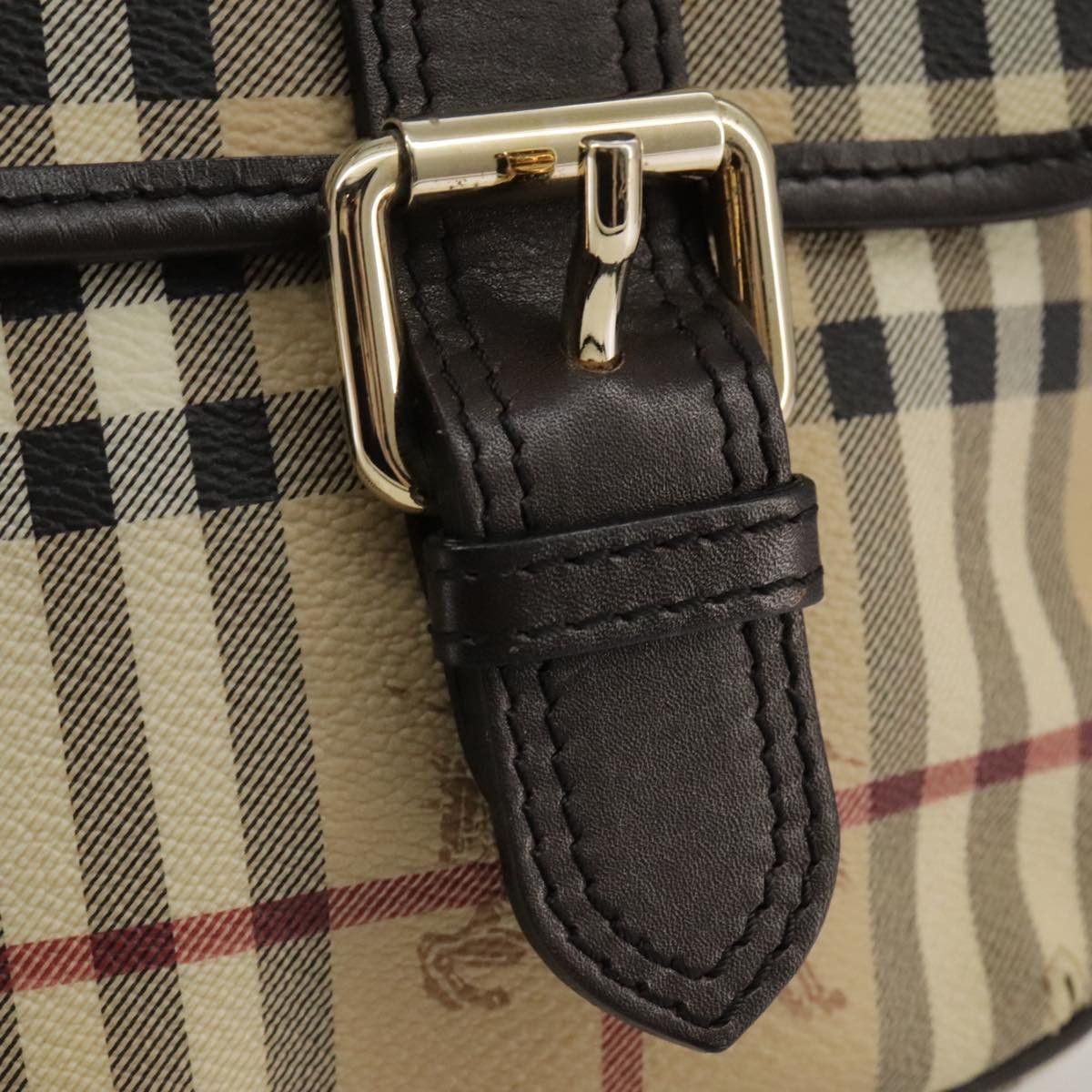 Burberry Nova Check Beige Canvas Shoulder Bag (Pre-Owned) Size ONE SIZE - 8 Thumbnail