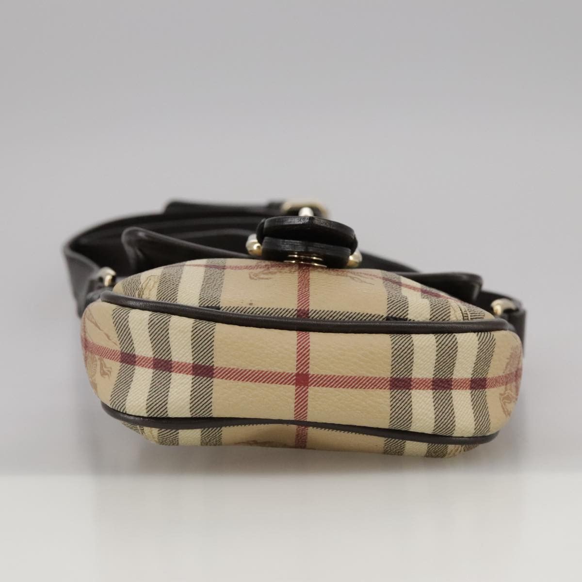 Burberry Nova Check Beige Canvas Shoulder Bag (Pre-Owned) Size ONE SIZE - 6 Thumbnail