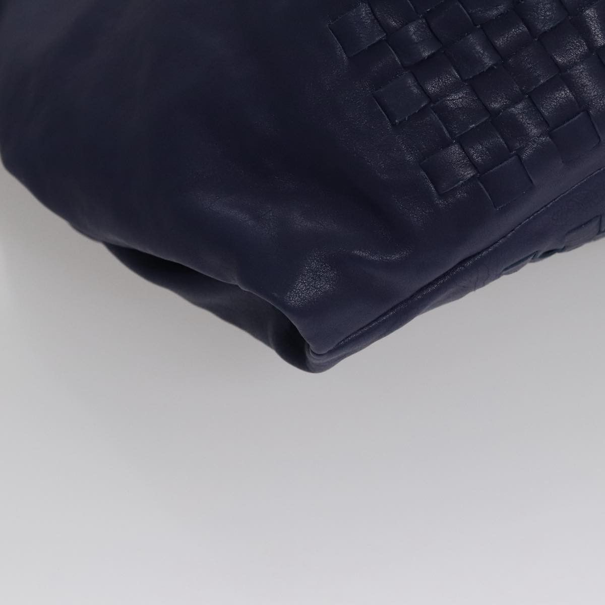 Bottega Veneta Intrecciato Navy Leather Shoulder Bag (Pre-Owned) Size ONE SIZE - 8 Thumbnail