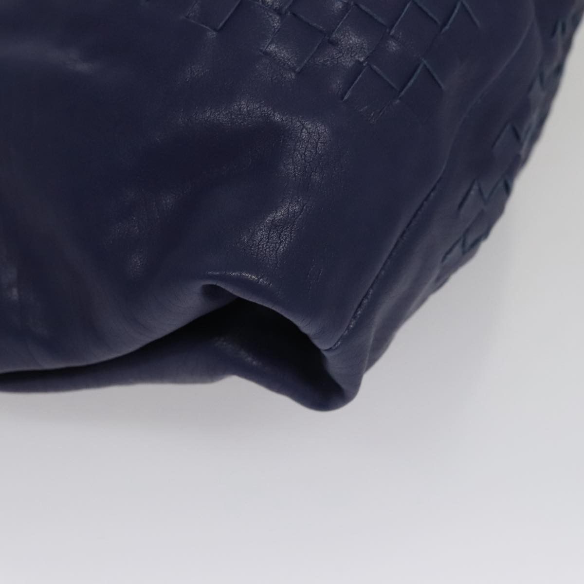 Bottega Veneta Intrecciato Navy Leather Shoulder Bag (Pre-Owned) Size ONE SIZE - 9 Thumbnail