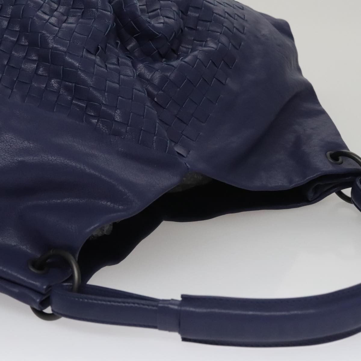 Bottega Veneta Intrecciato Navy Leather Shoulder Bag (Pre-Owned) Size ONE SIZE - 16 Thumbnail