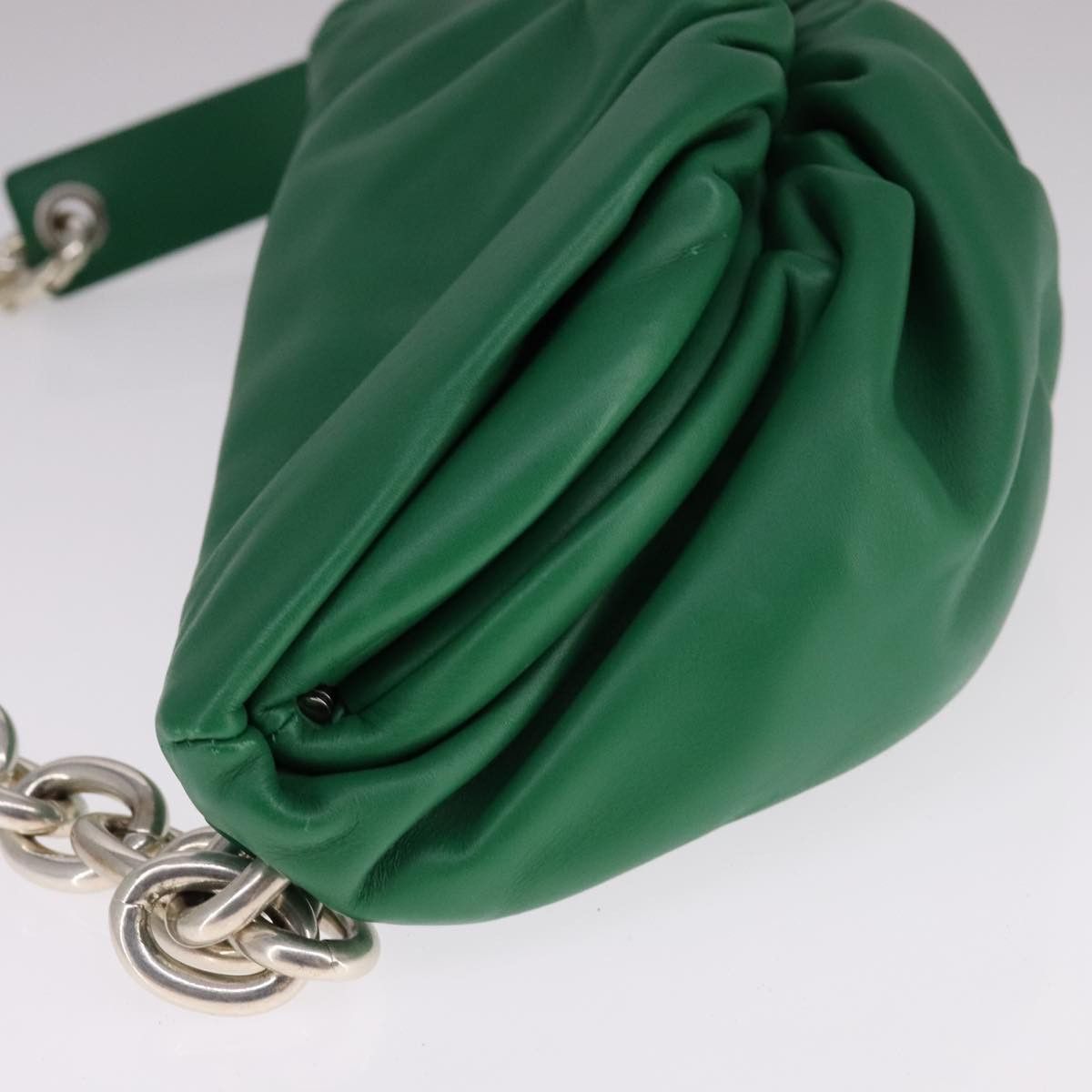 Bottega Veneta Green Leather Shoulder Bag (Pre-Owned) Size ONE SIZE - 3 Thumbnail