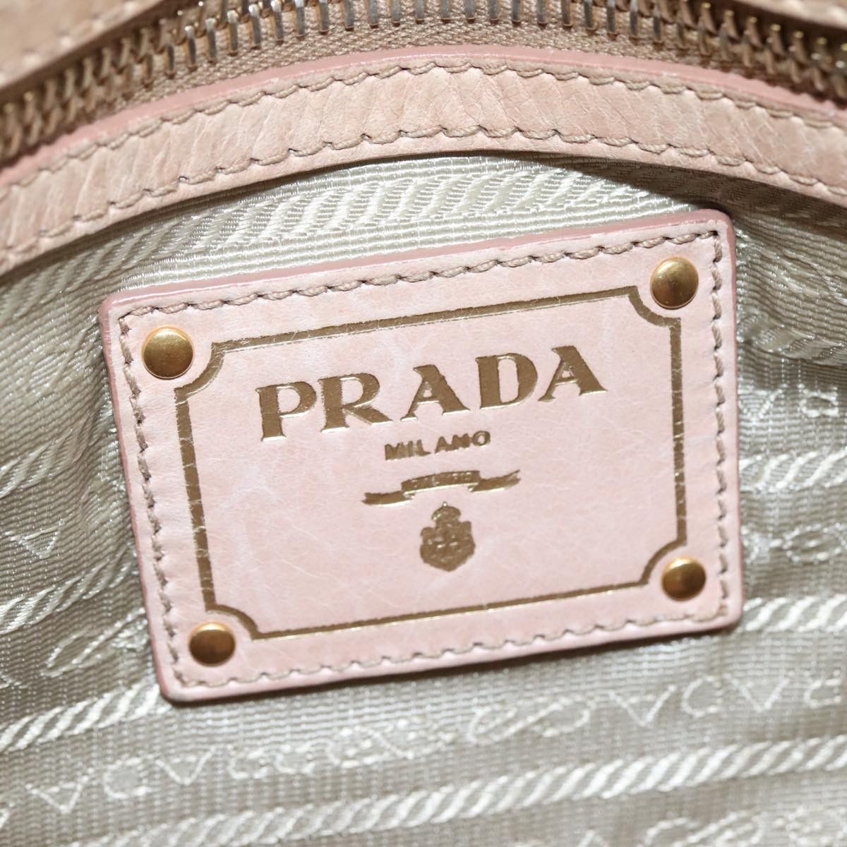 Prada Vitello Beige Leather Handbag (Pre-Owned) Size ONE SIZE - 15 Thumbnail