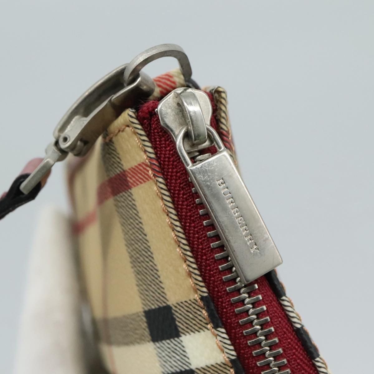 Burberry Nova Check Beige Canvas Clutch Bag (Pre-Owned) Size ONE SIZE - 8 Thumbnail