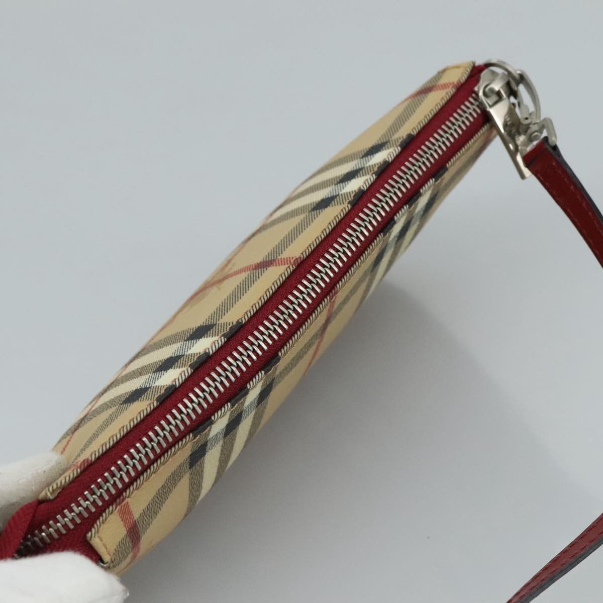 Burberry Nova Check Beige Canvas Clutch Bag (Pre-Owned) Size ONE SIZE - 13 Thumbnail