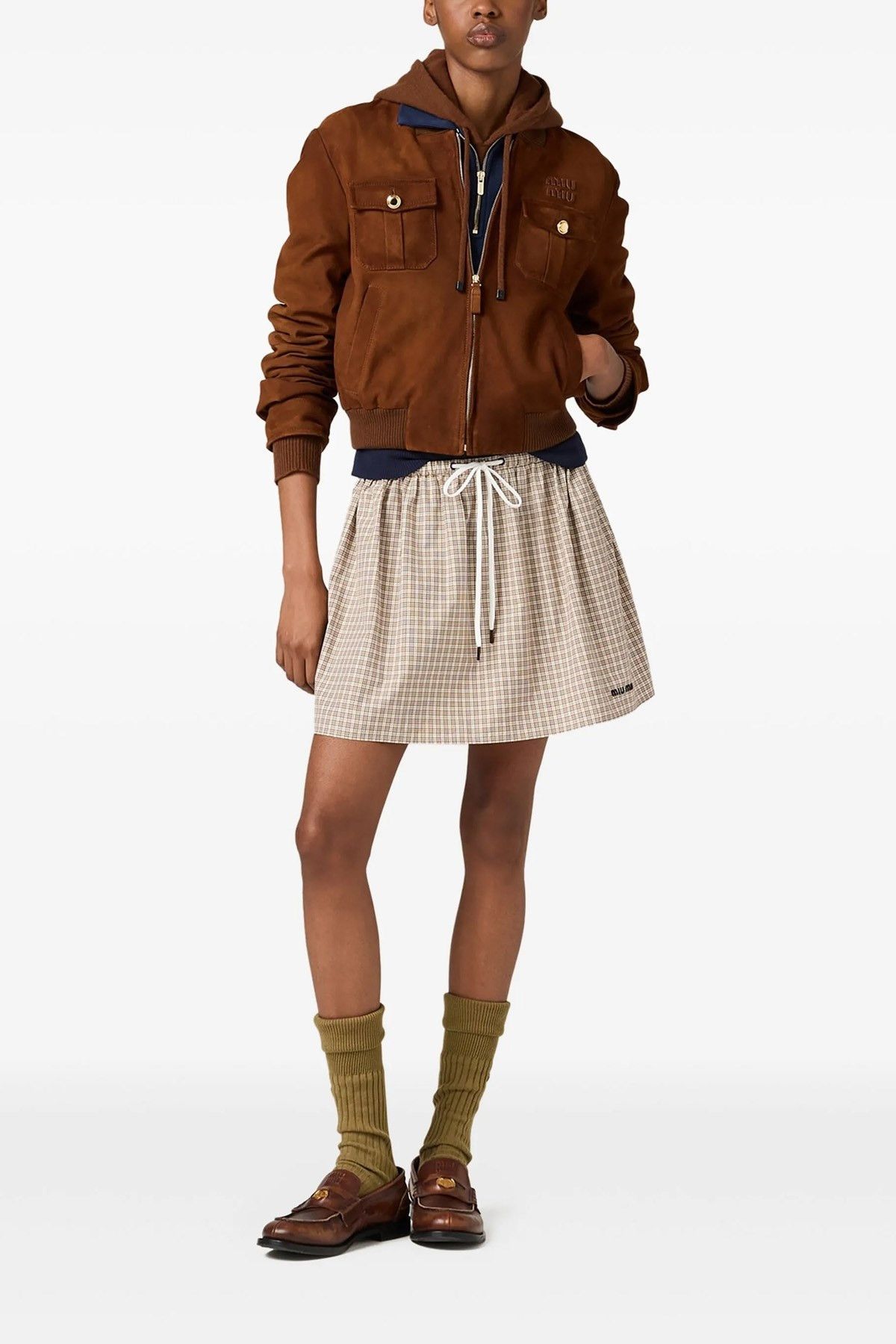 Miu Miu Tartan mini skirt Size 27" / US 4 / IT 40 - 2 Thumbnail